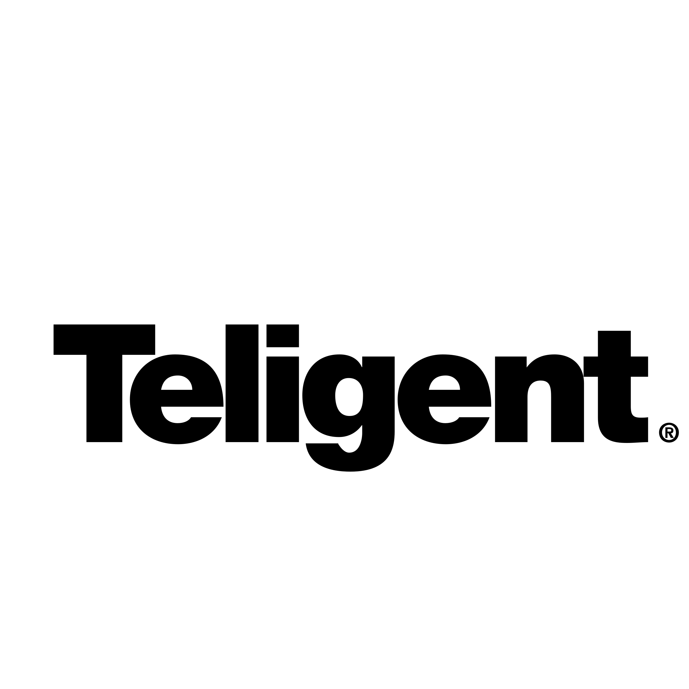 Teligent Logo black and white