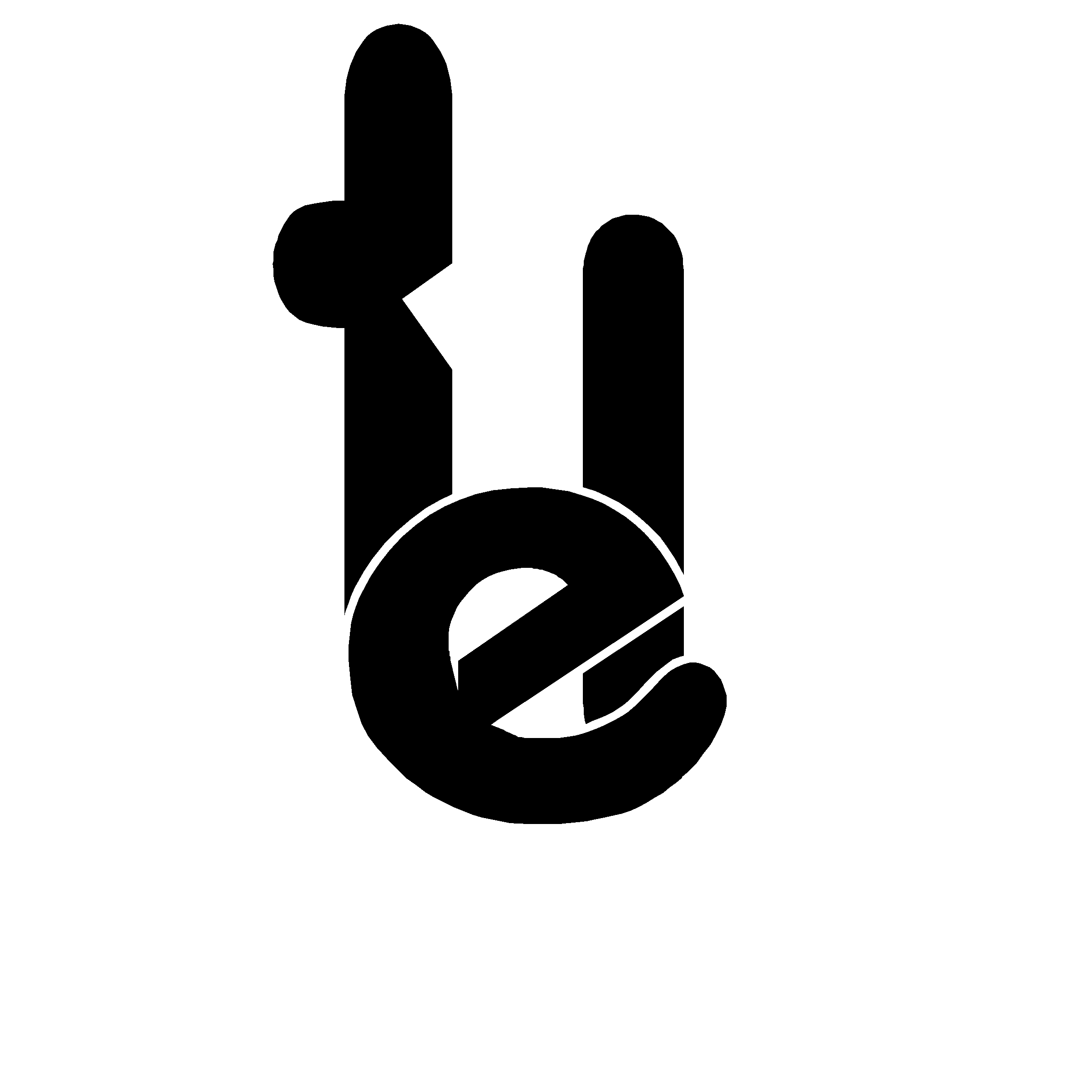 TelPress Logo black and white