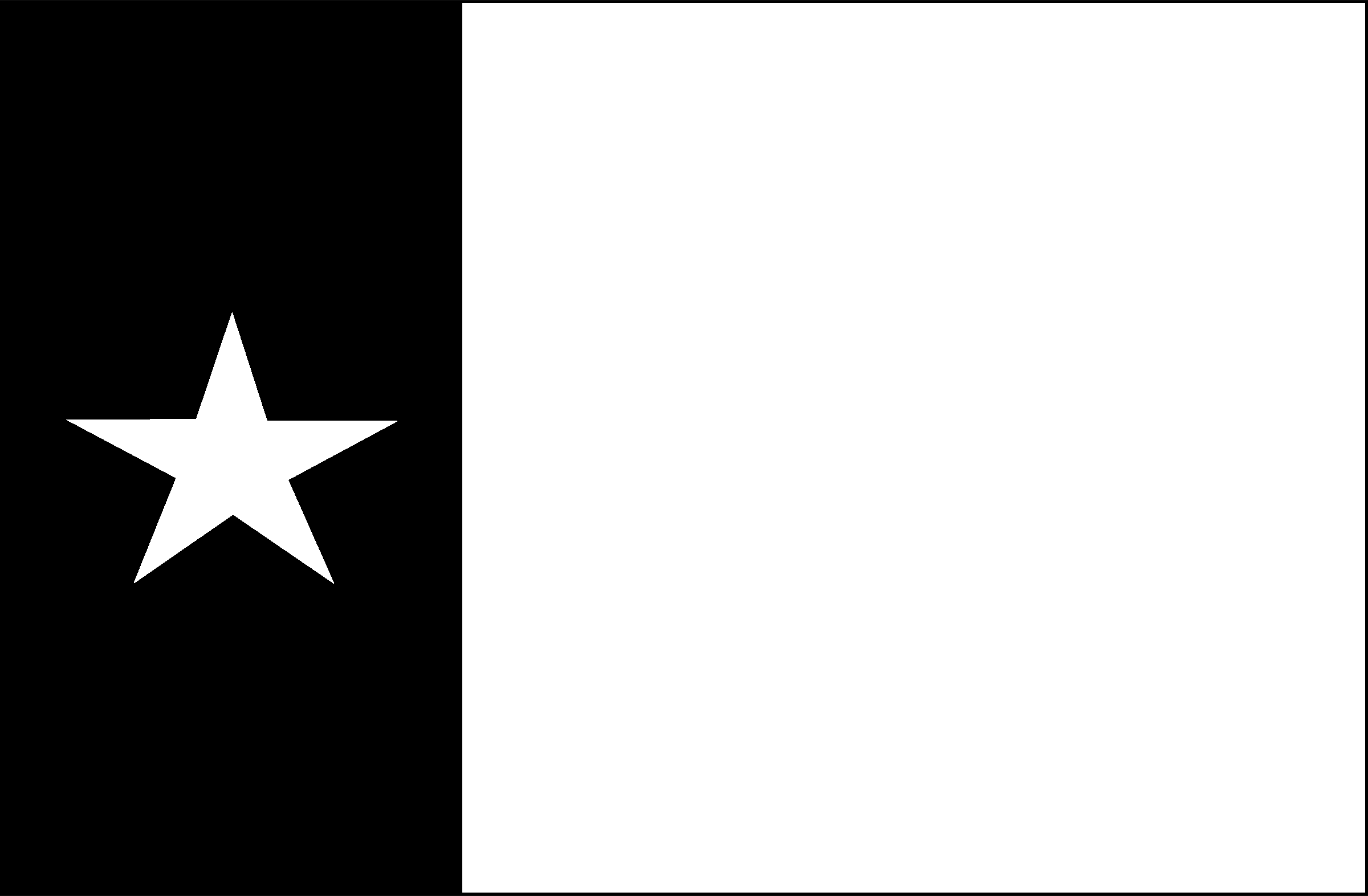 Texas Logo black and white