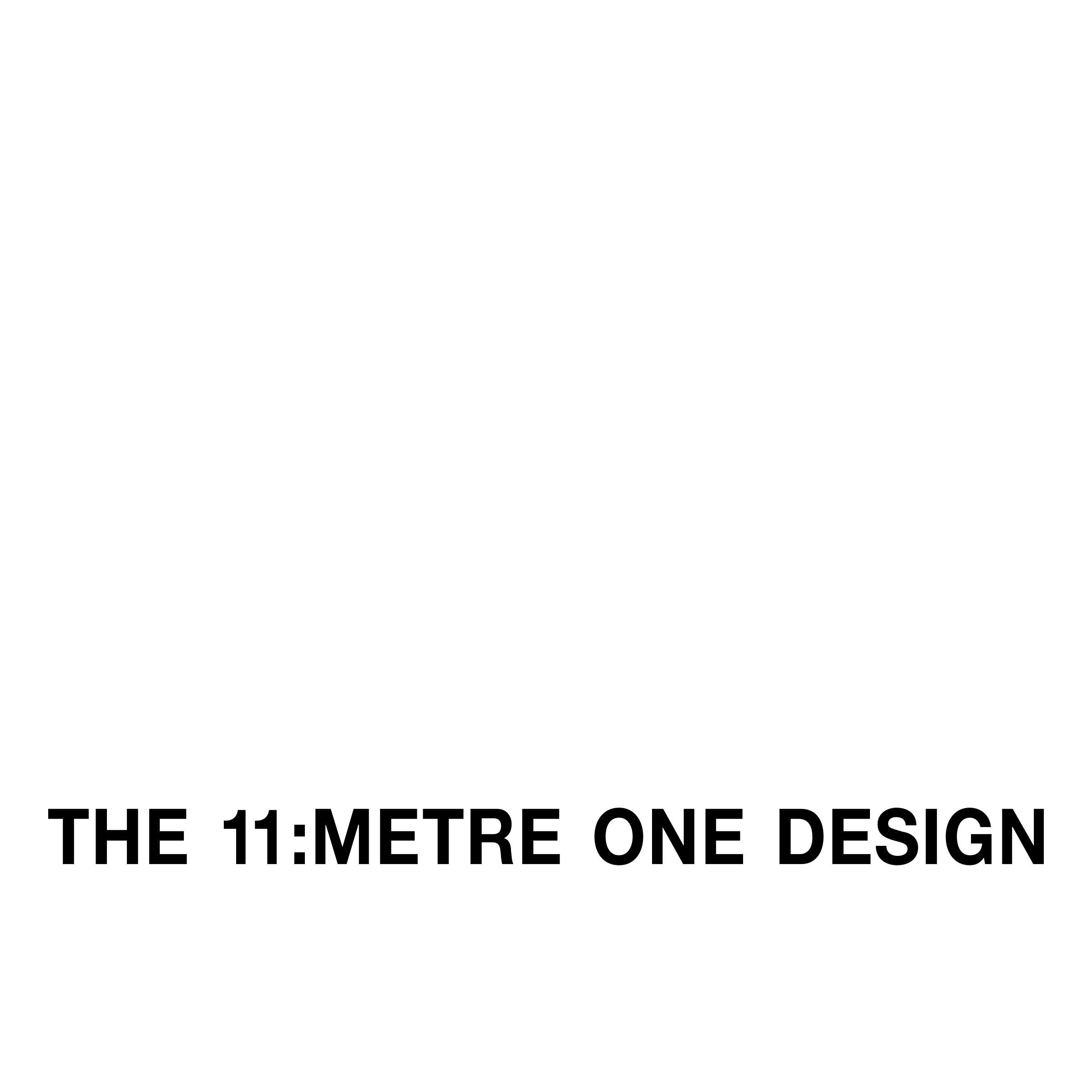 The 11 Metre One Design Logo black and white