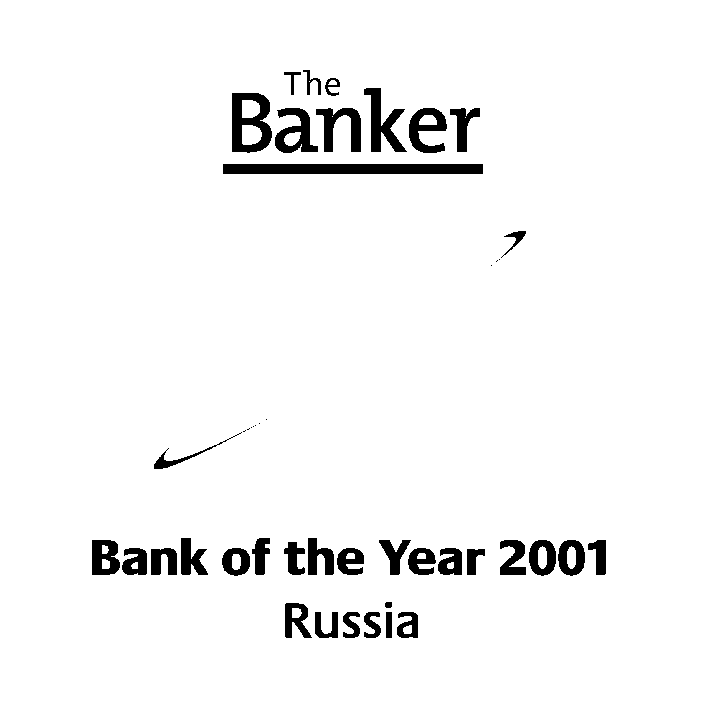 The Banker Award Logo black and white