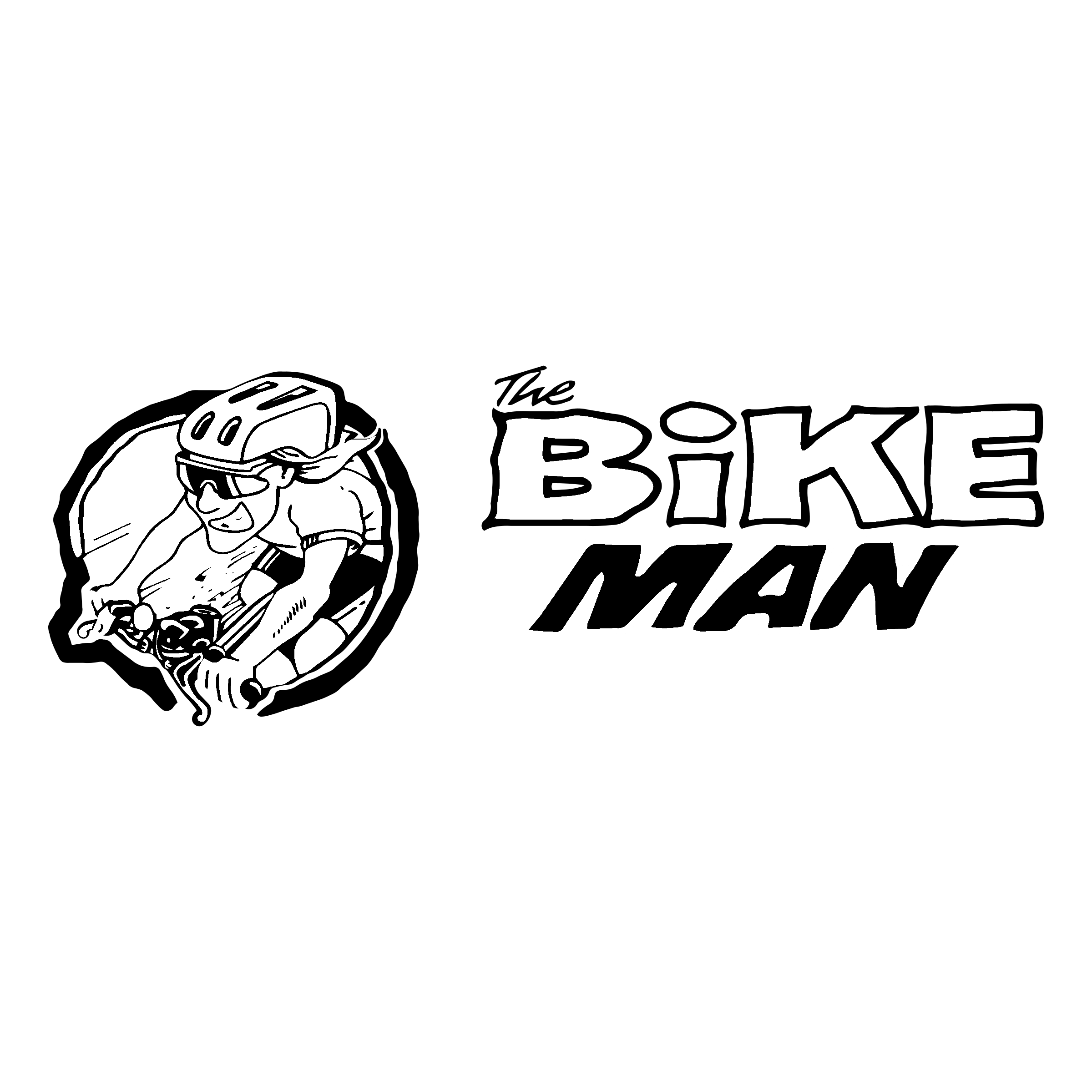 The Bike Man Logo PNG Transparent & SVG Vector Freebie Supply