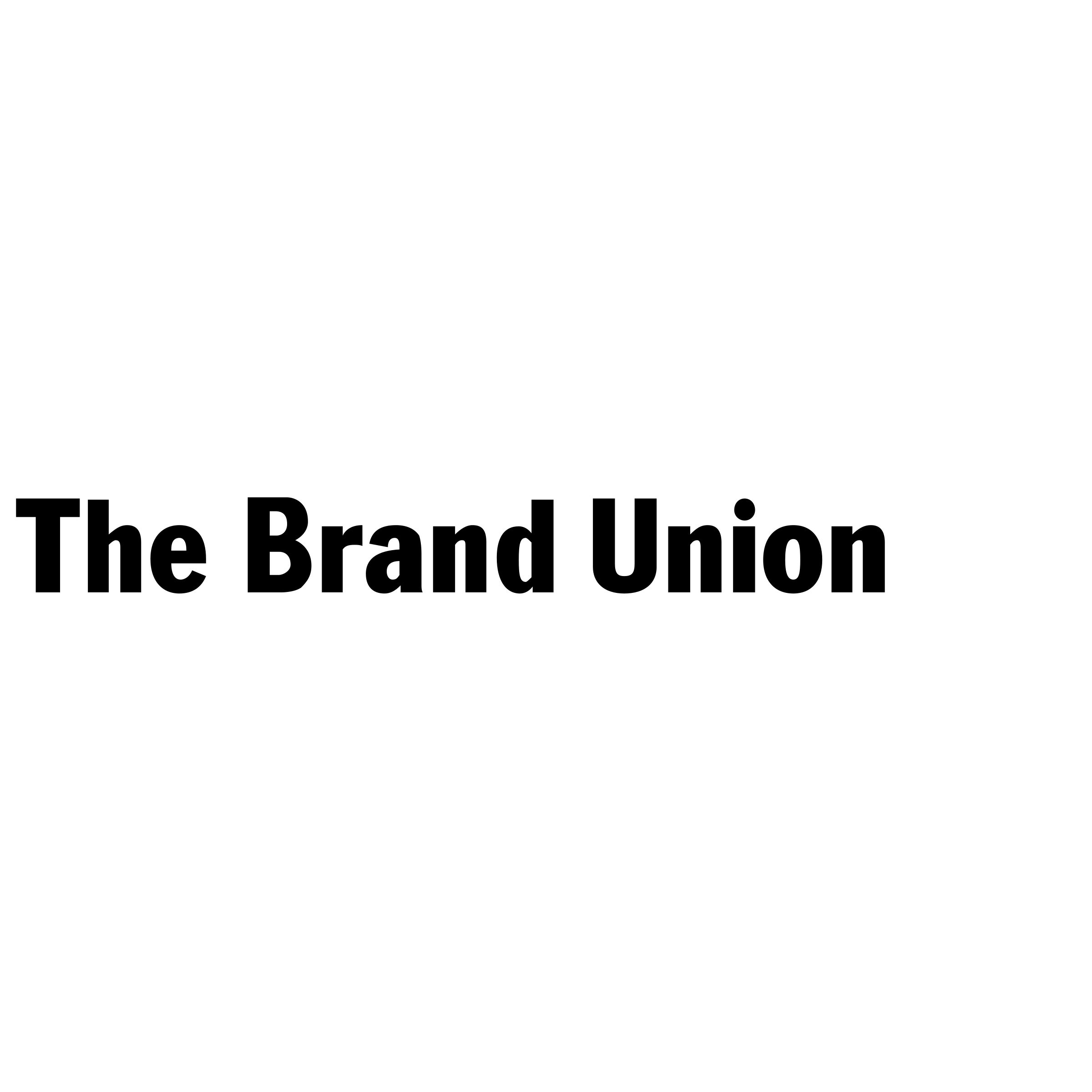 The Brand Union Logo black and white