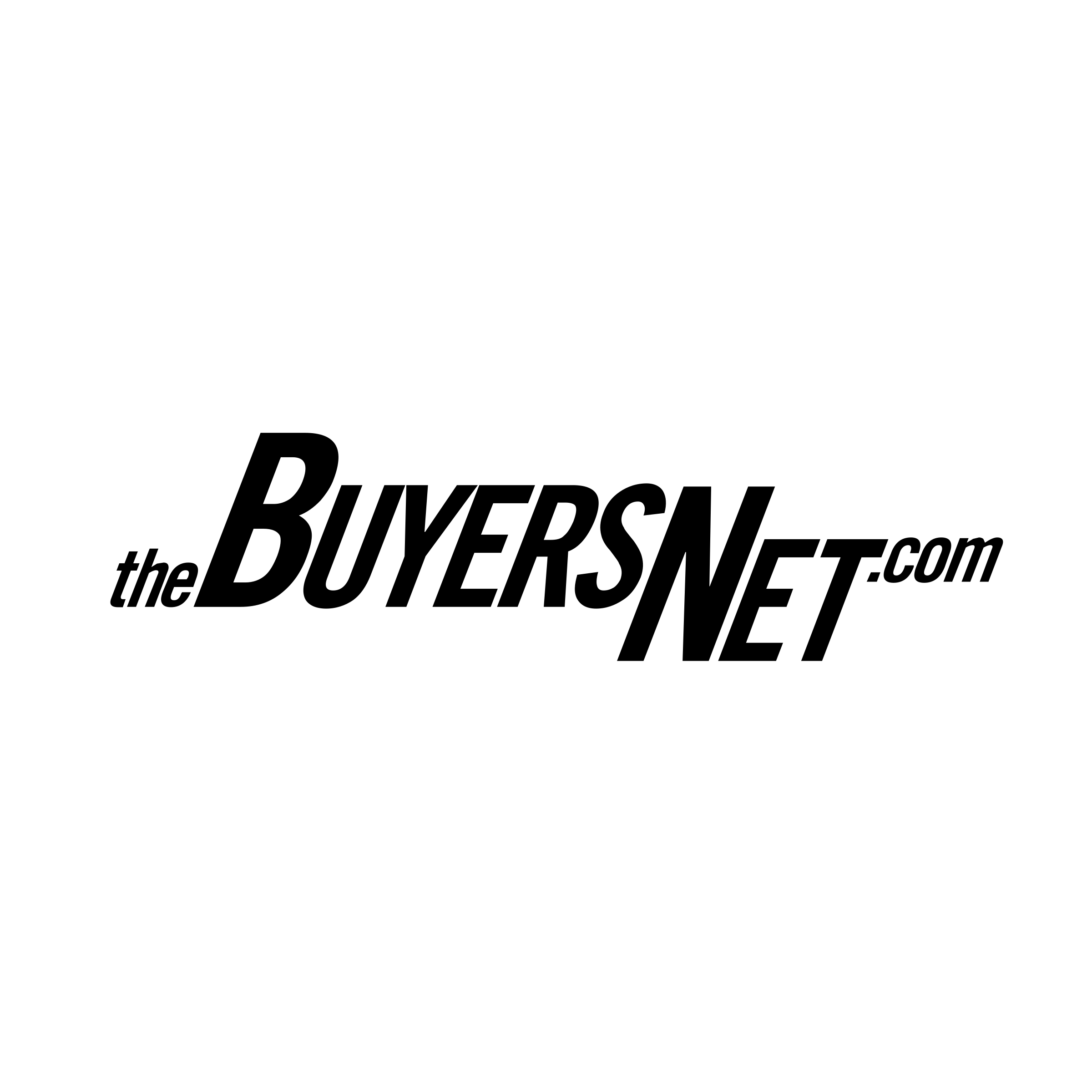 the BuyersNet com Logo black and white