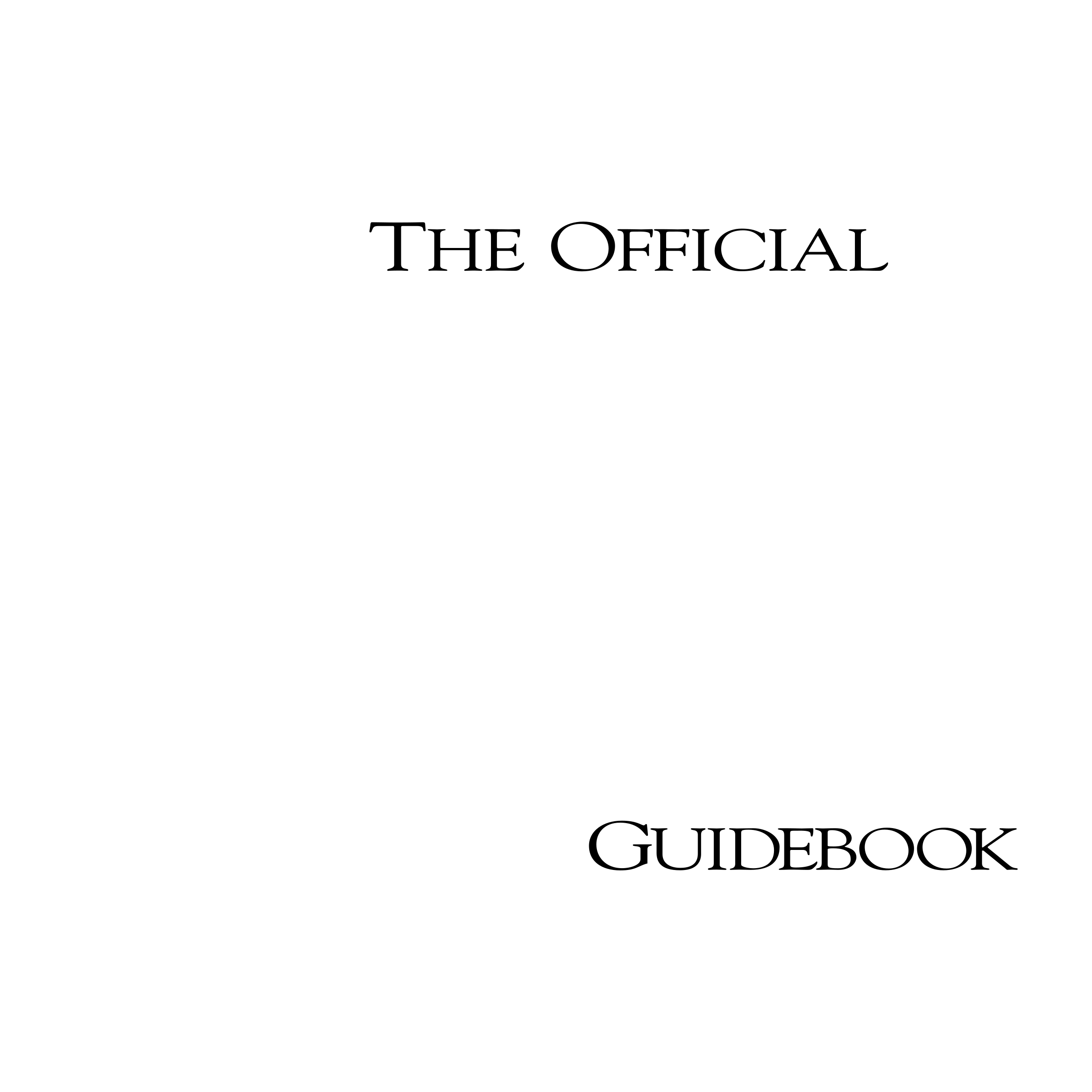The Official Frequent Flyer Guidebook Logo black and white