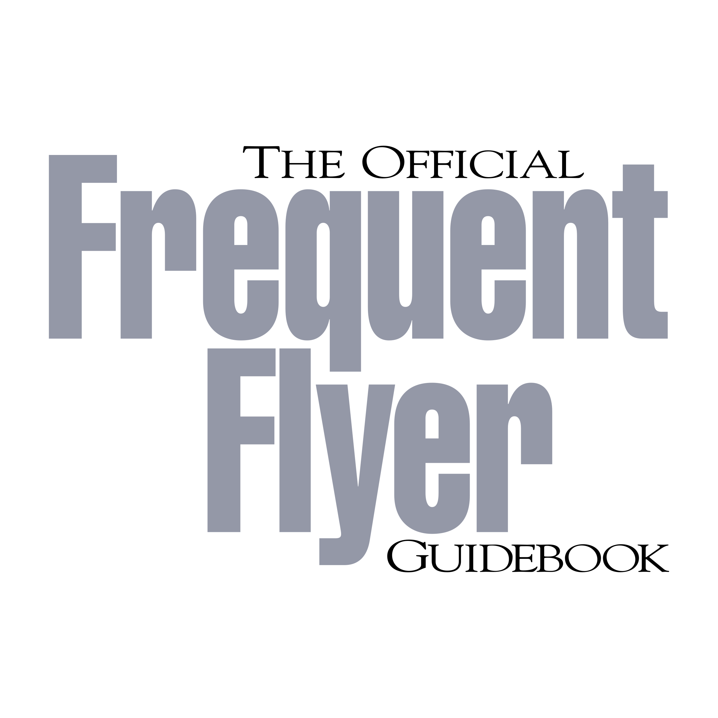 The Official Frequent Flyer Guidebook Logo png transparent