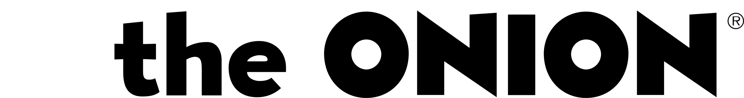 The Onion Logo black and white