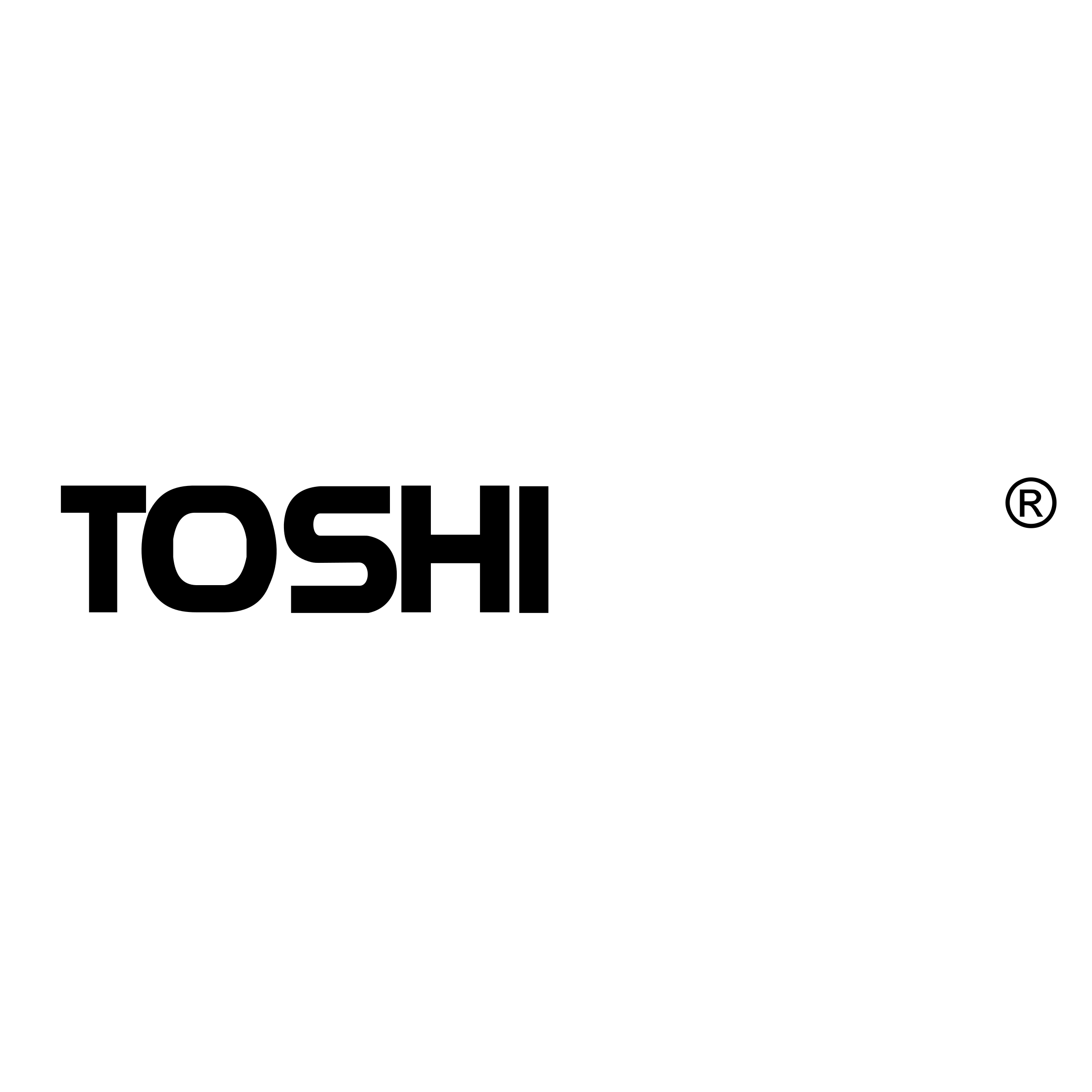 ToshiCam Logo black and white