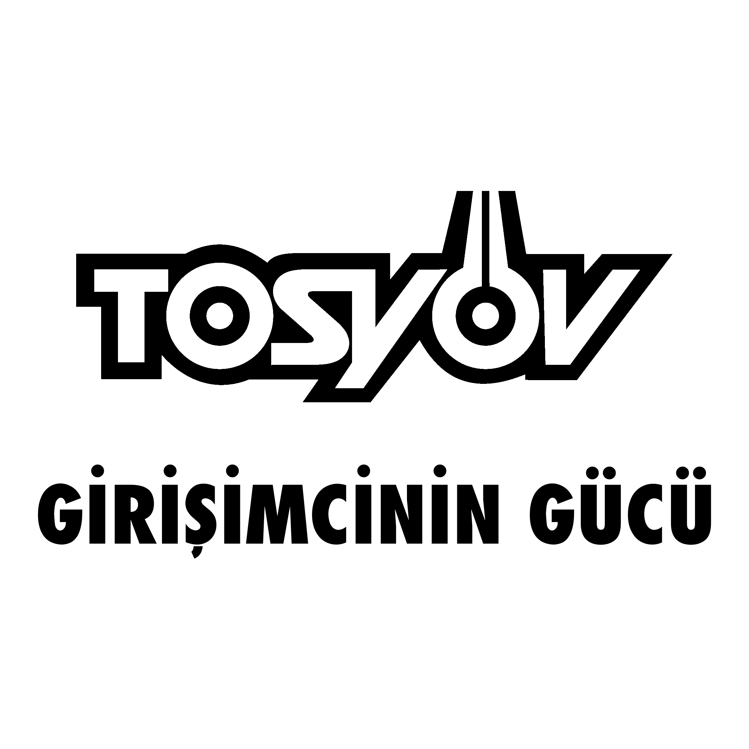 Tosyov Logo black and white