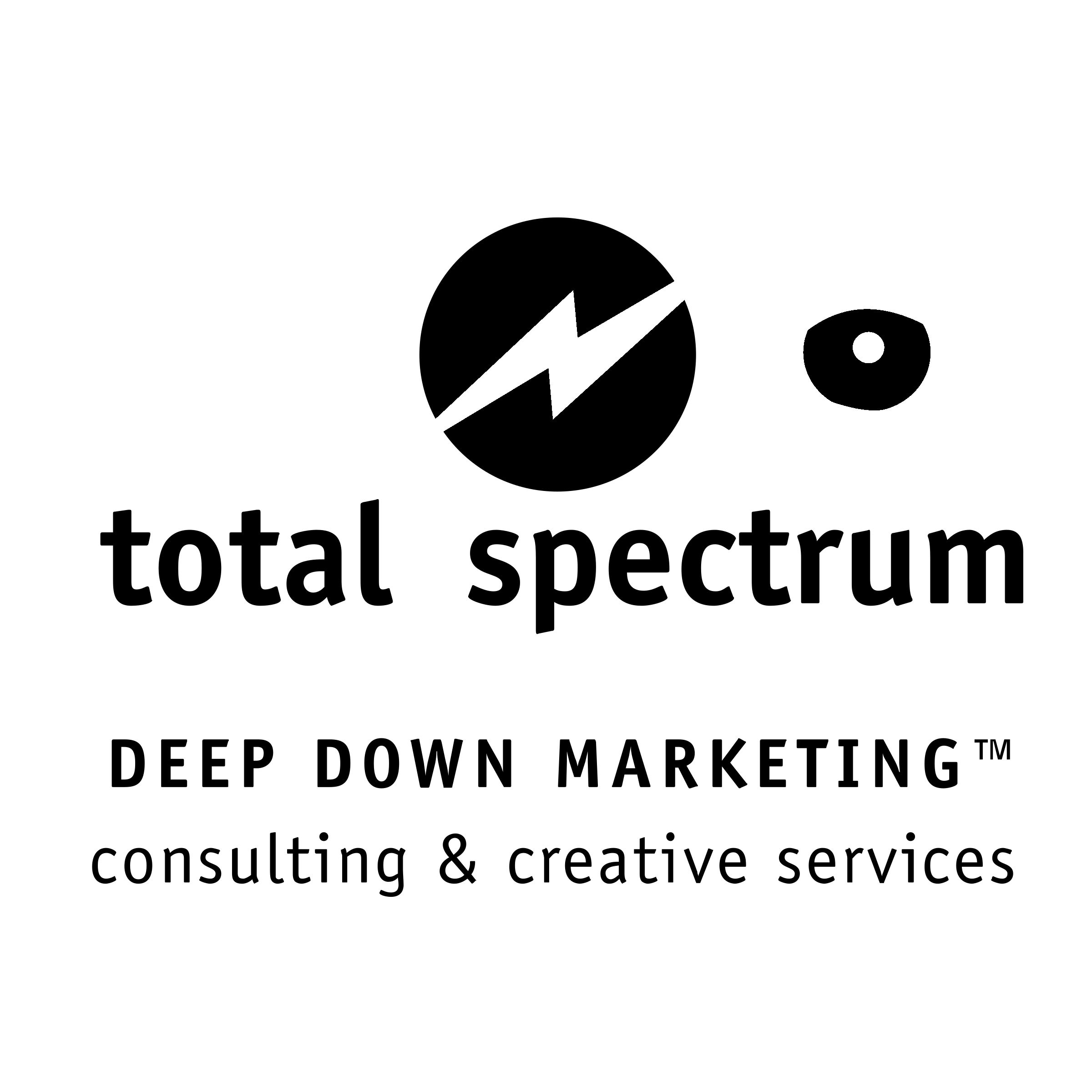 Total Spectrum Logo black and white