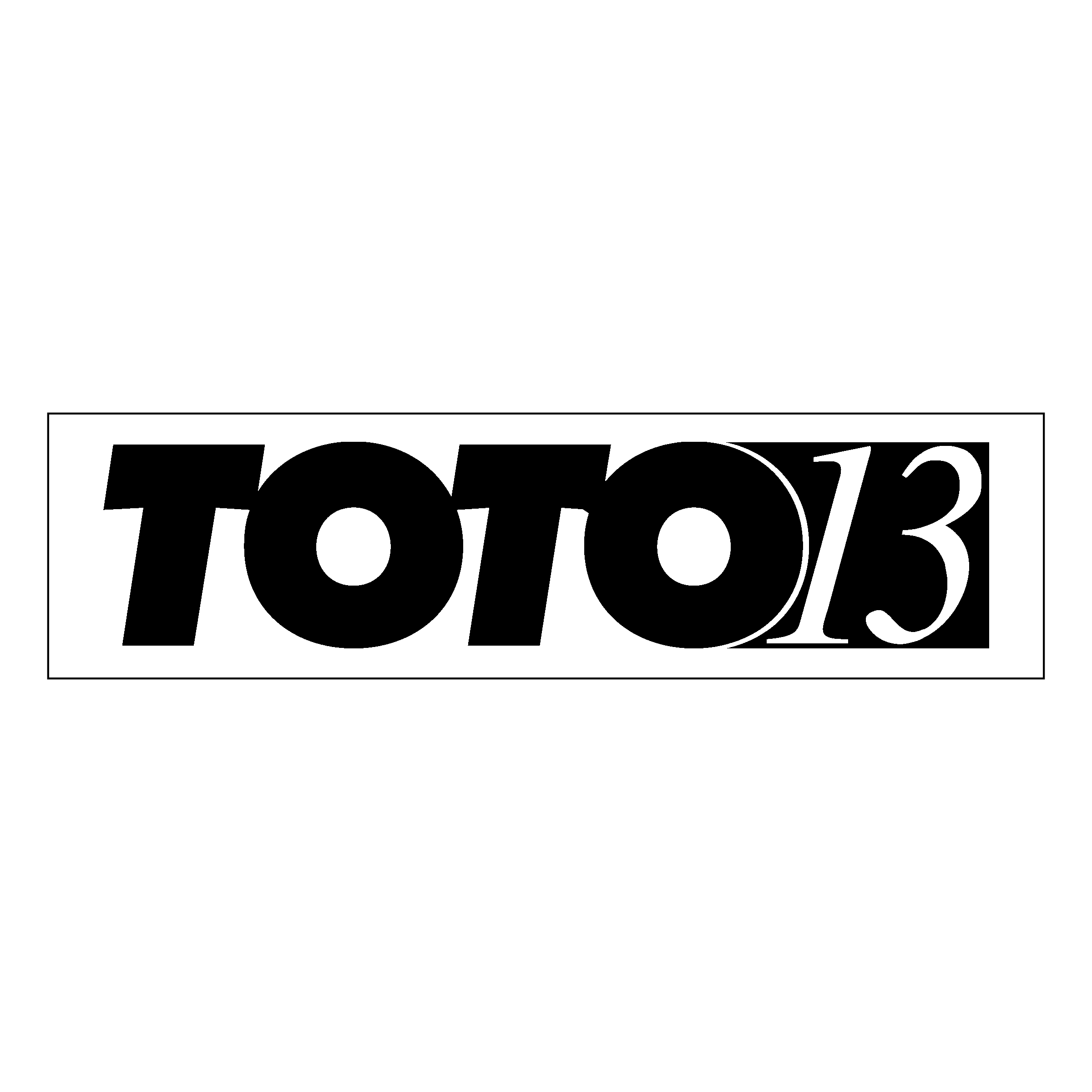 Toto 13 Logo black and white