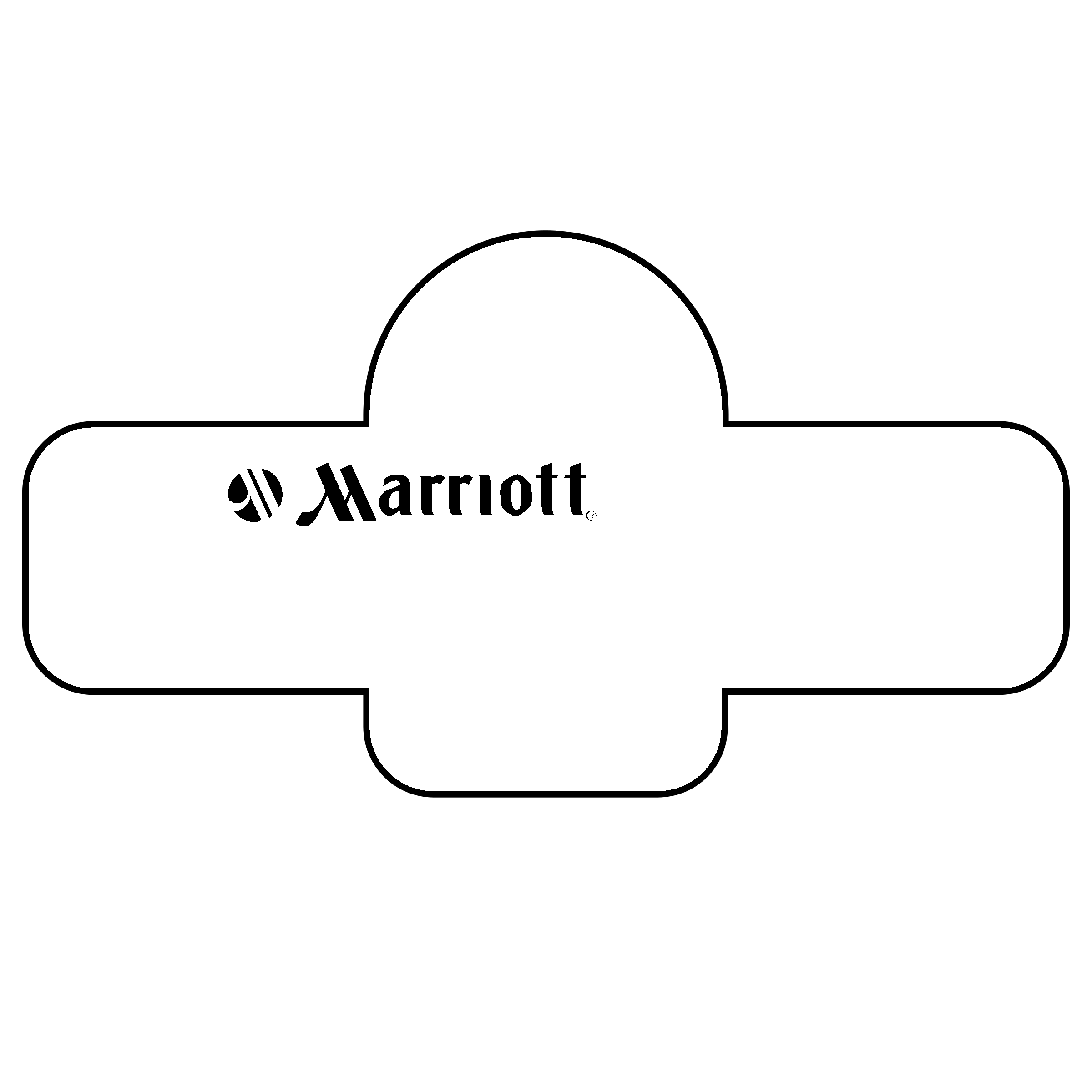 TownePlace Suites Logo black and white