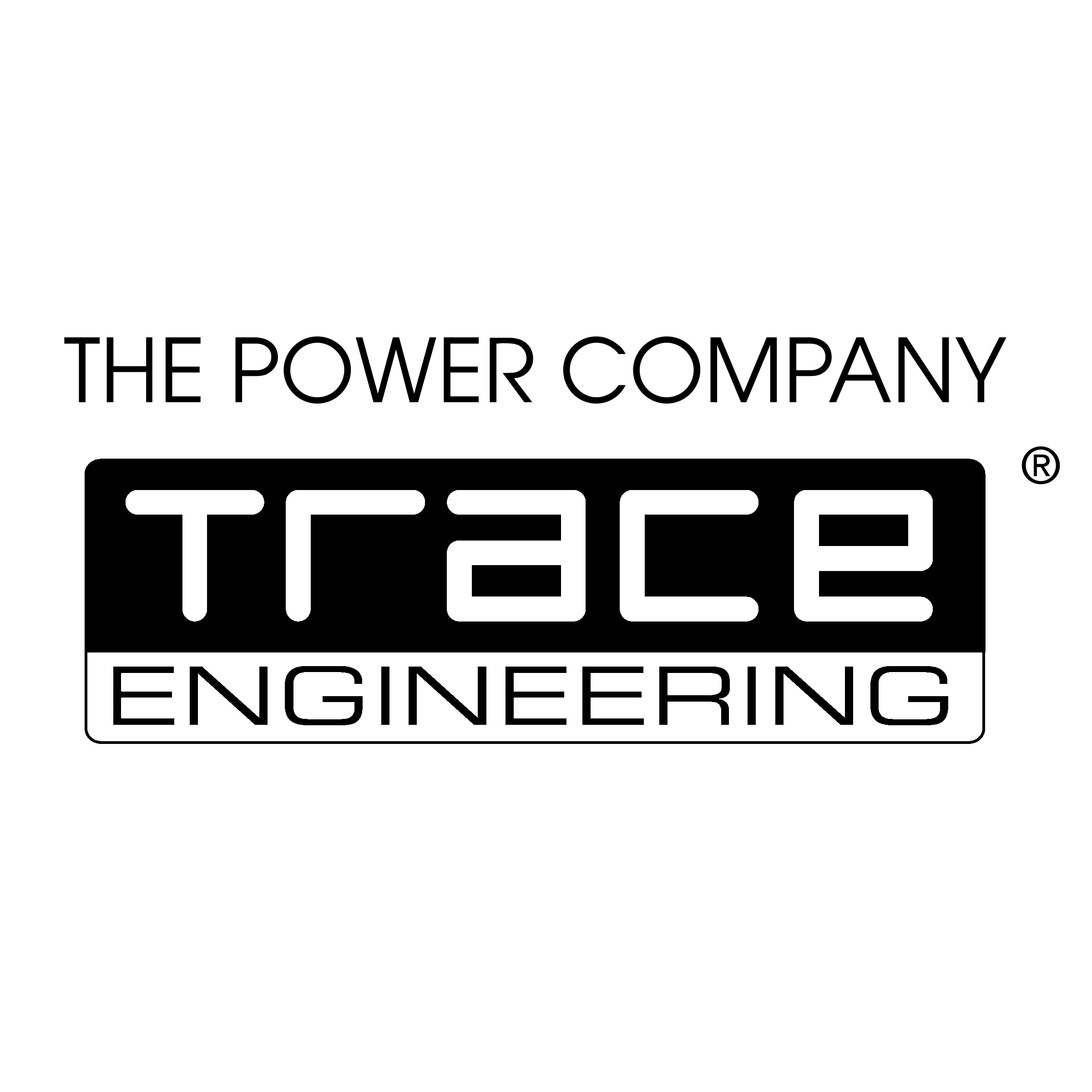 Trace Engineering Logo black and white