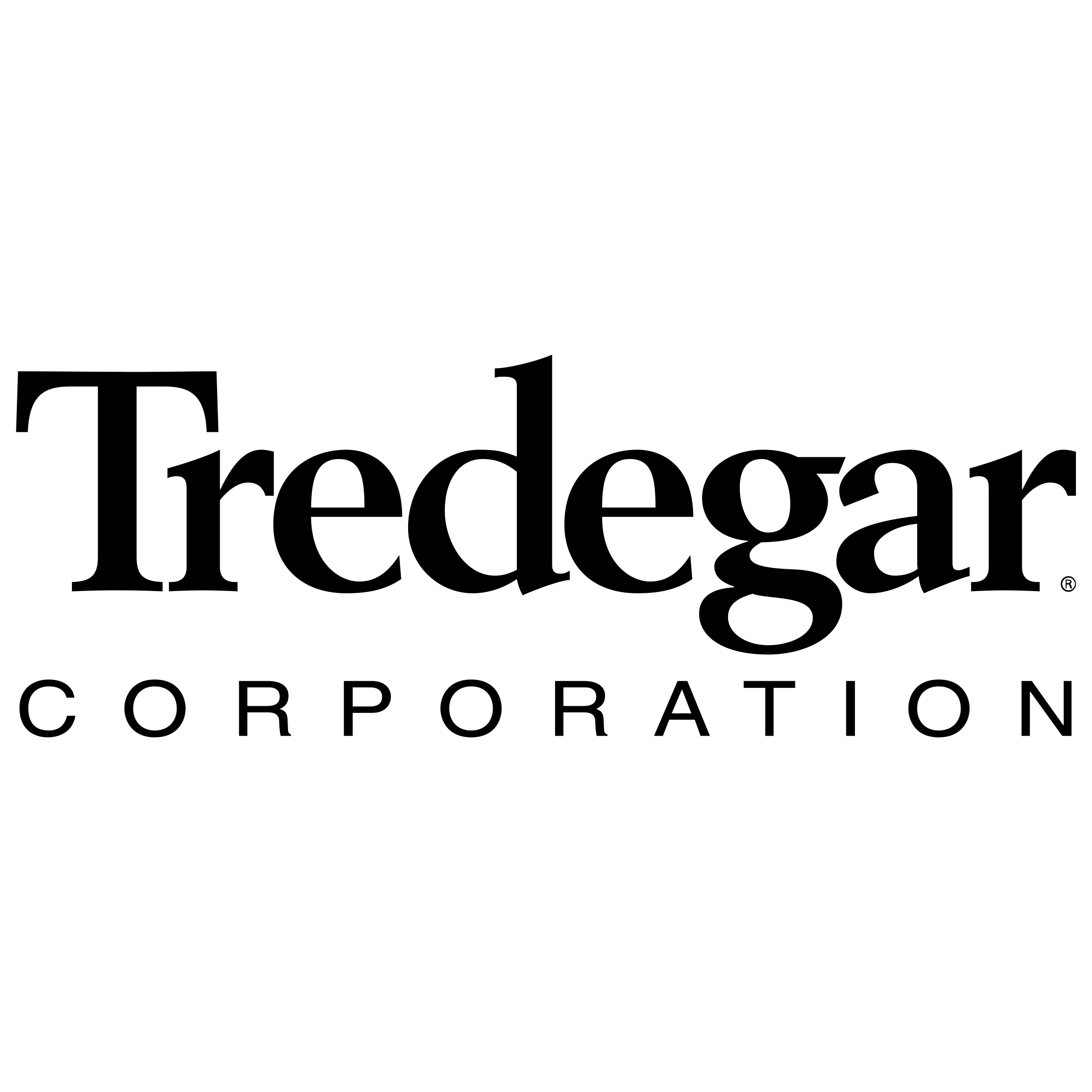 Tredegar Logo black and white