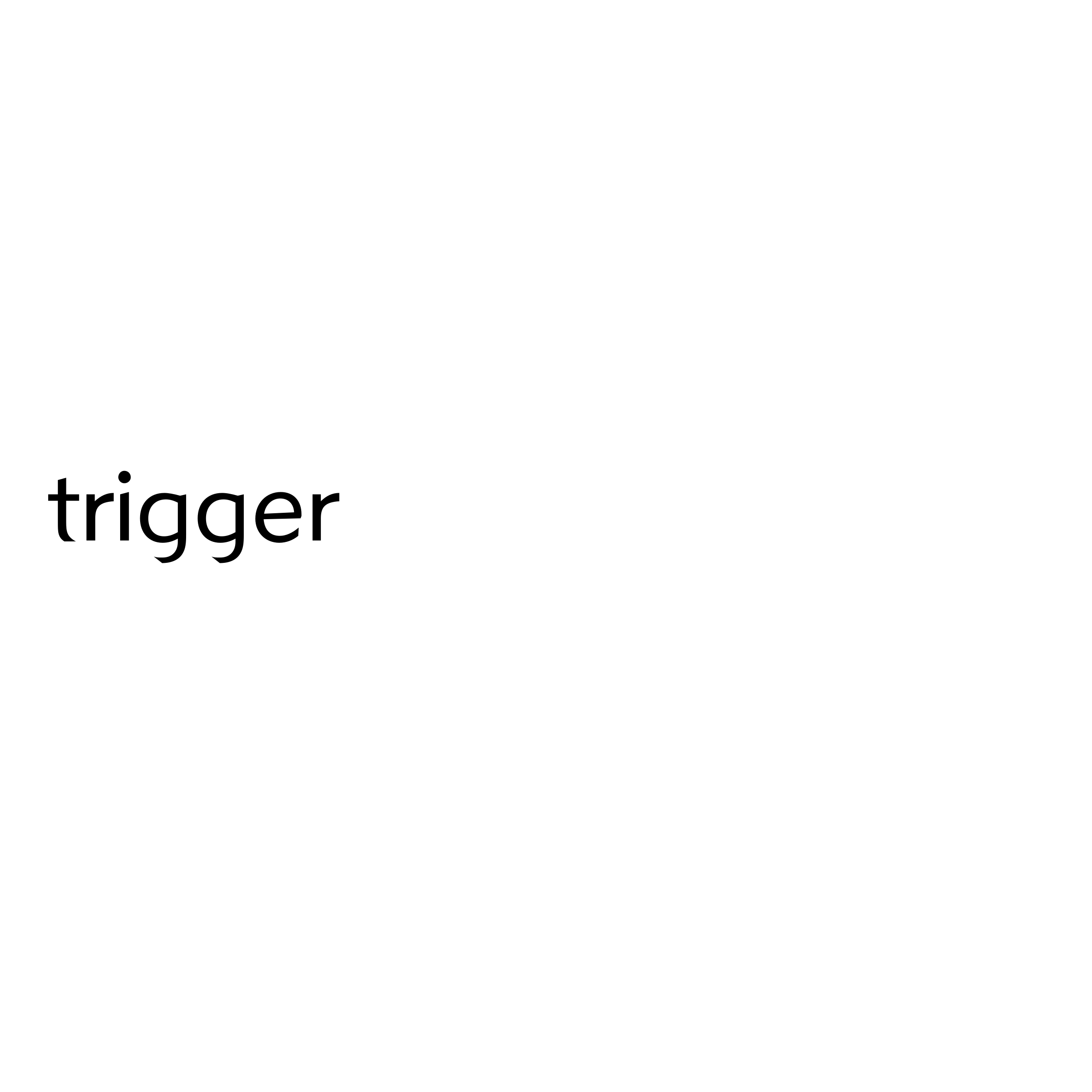 Trigger Communication Logo black and white