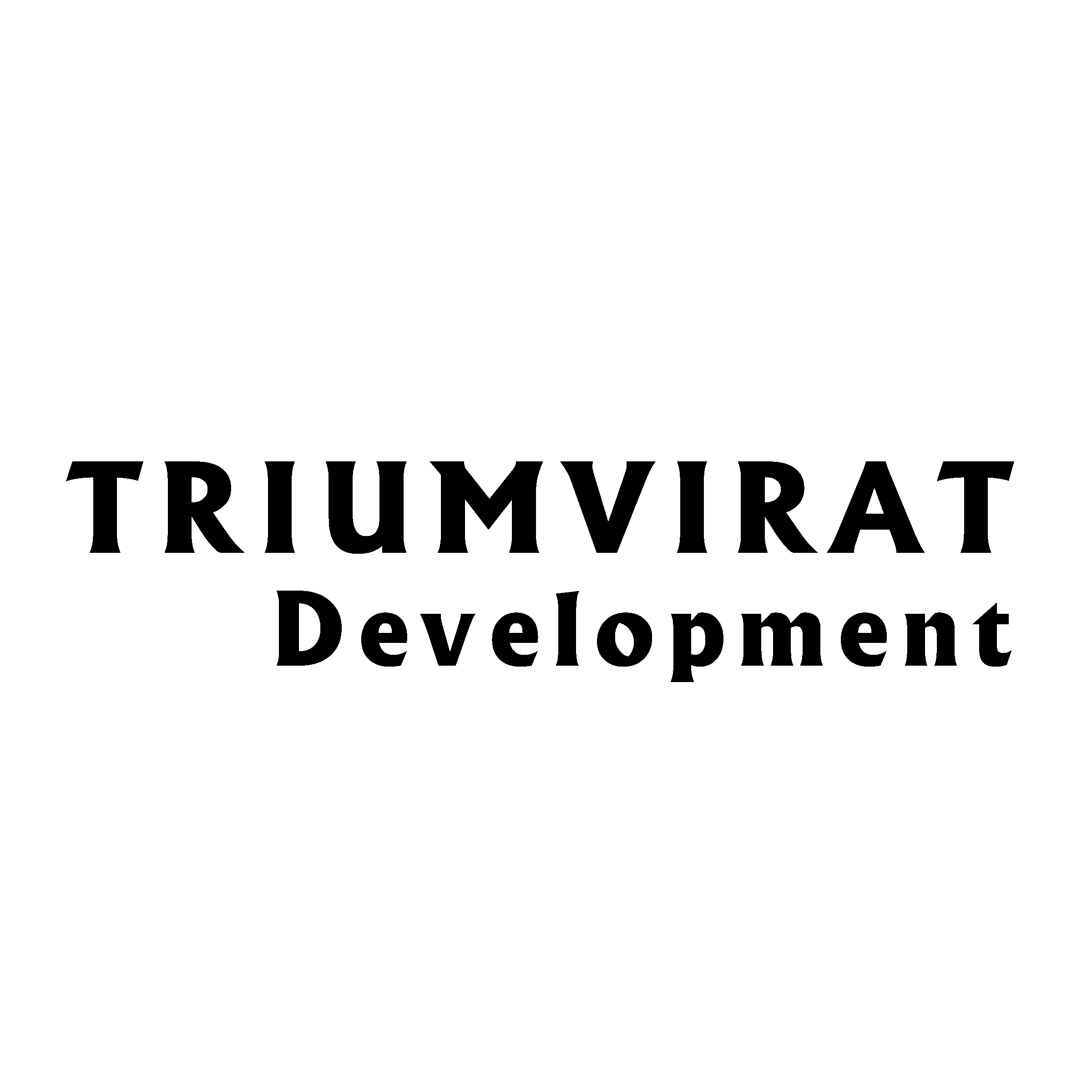 Triumvirat Delevopment Logo black and white