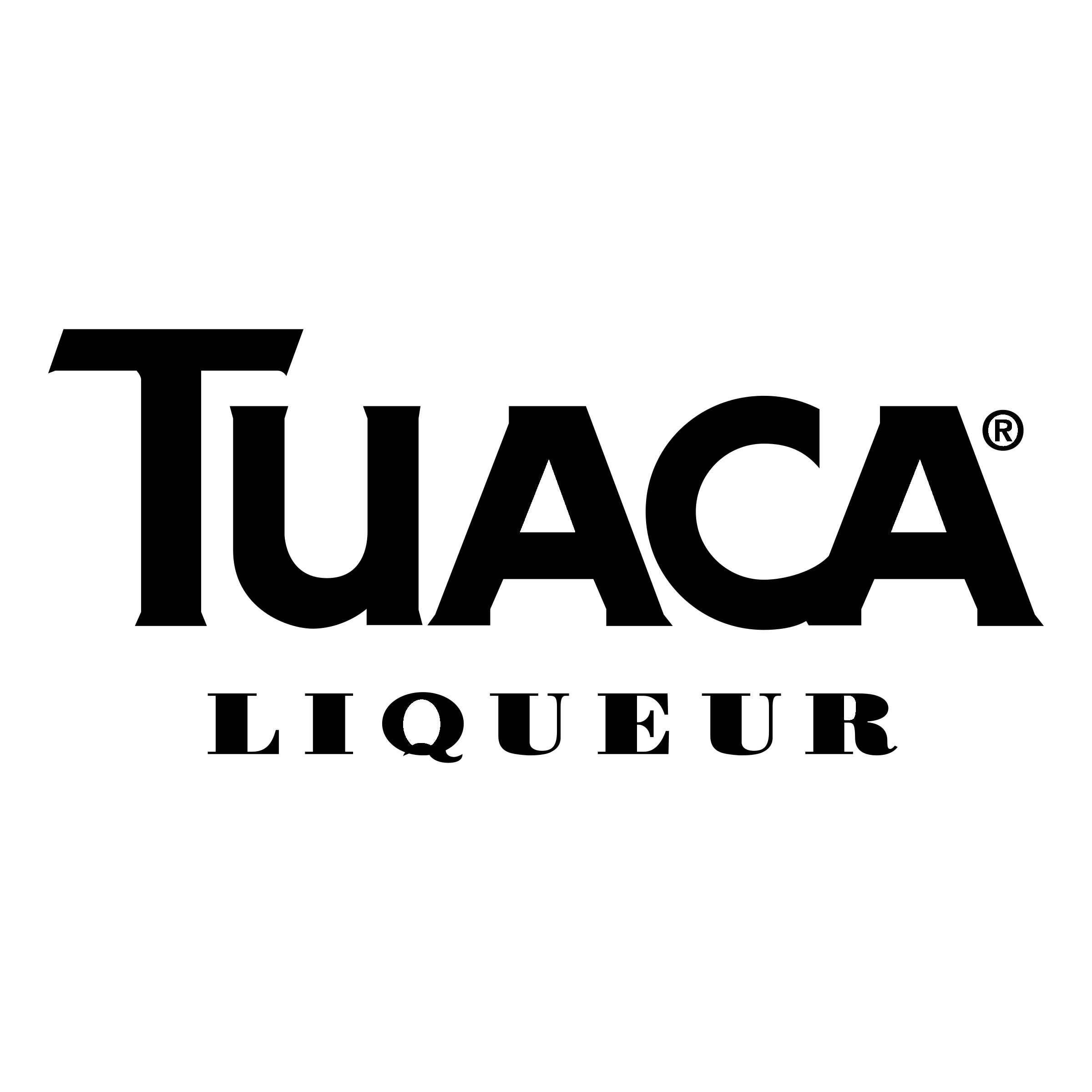 Tuaca Logo black and white