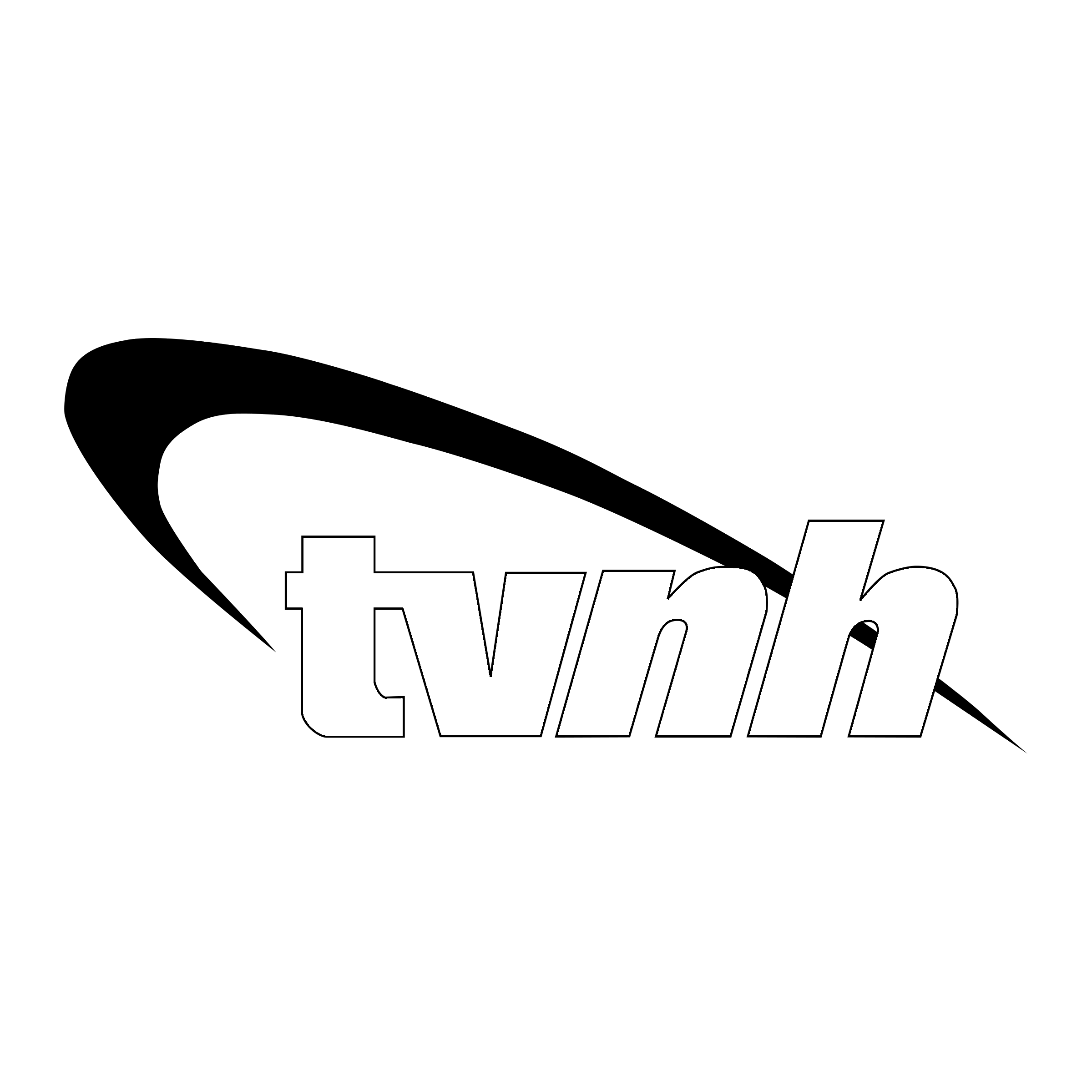 TV Noord Holland Logo black and white