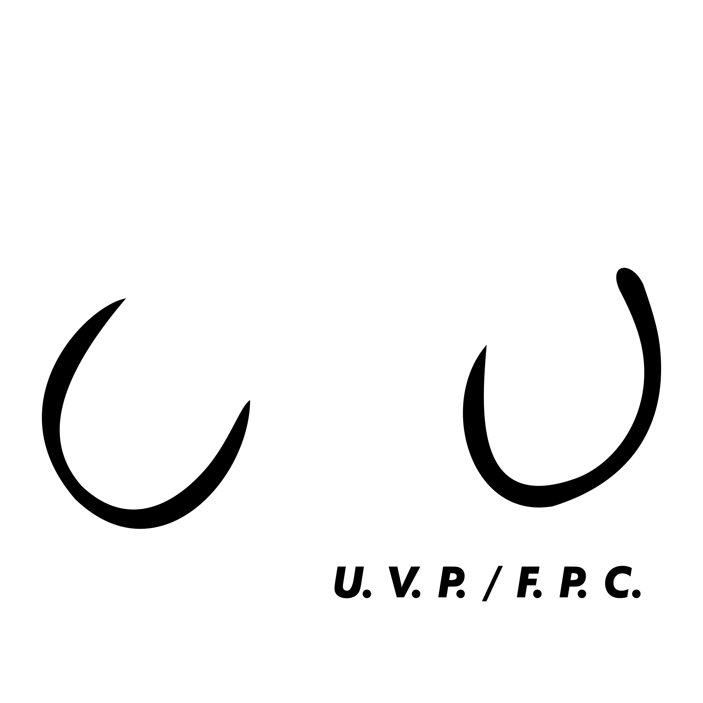 U V P F P C Logo black and white