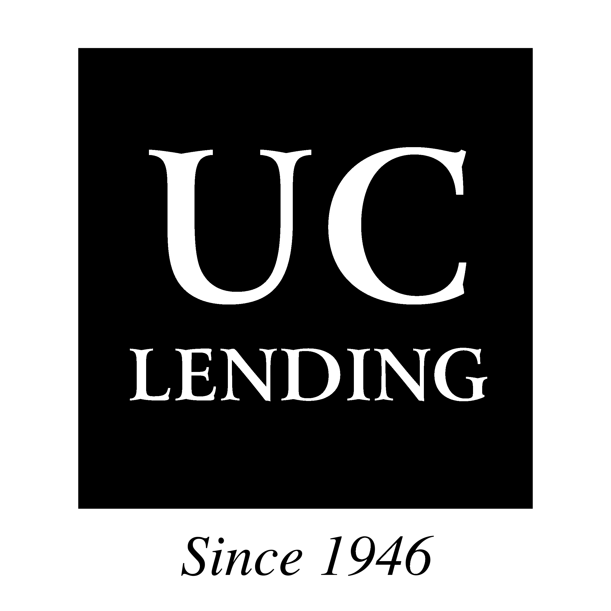 UC Lending Logo black and white