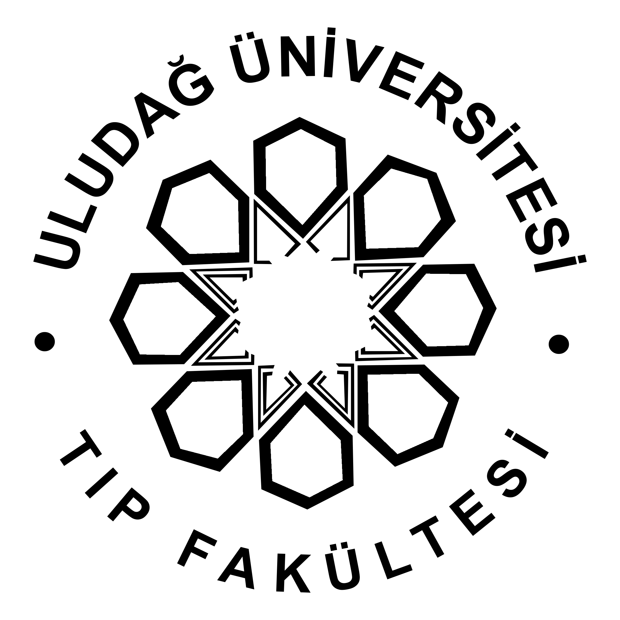 Uludag University Medical Faculty Logo black and white