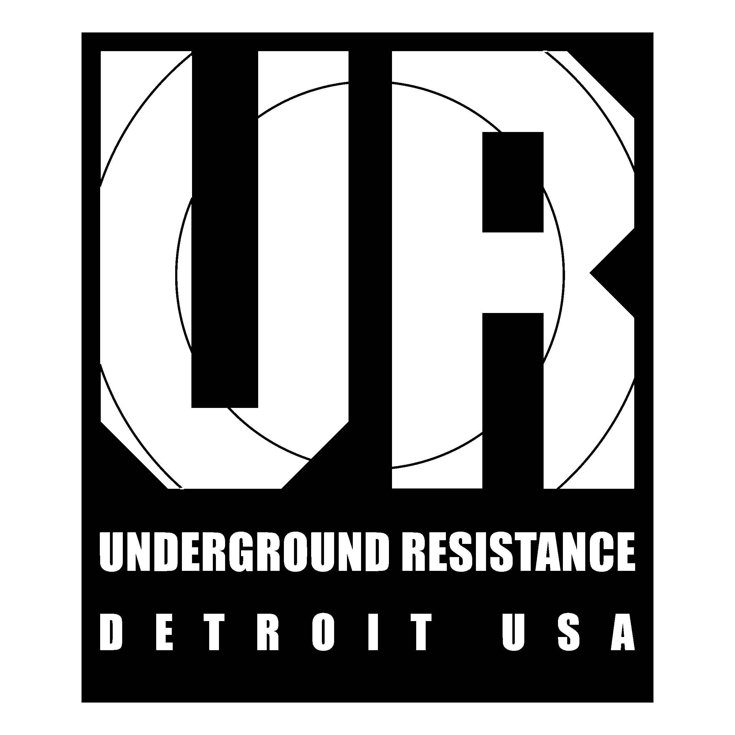 Underground Resistance Logo black and white