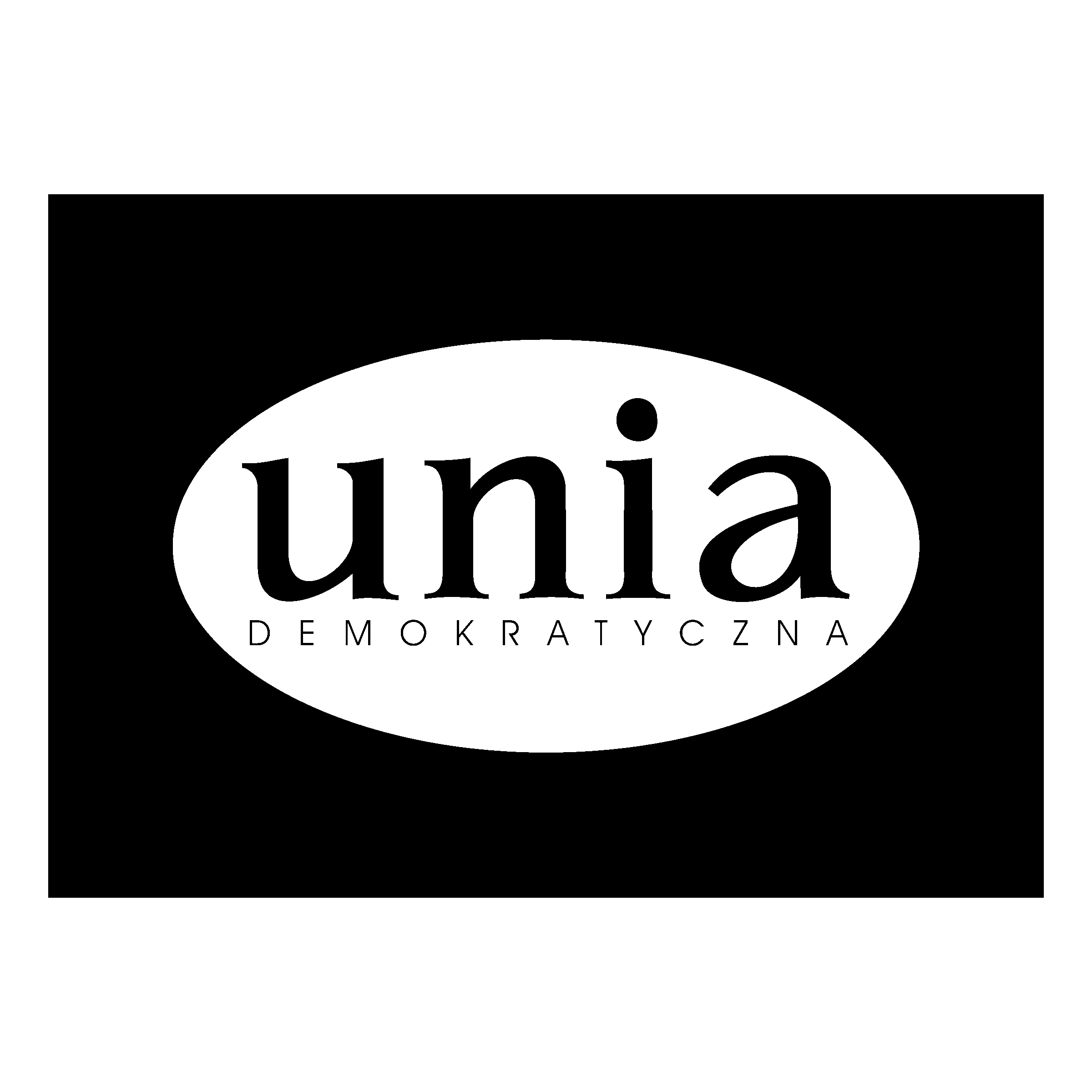 Unia Demokratyczna Logo black and white