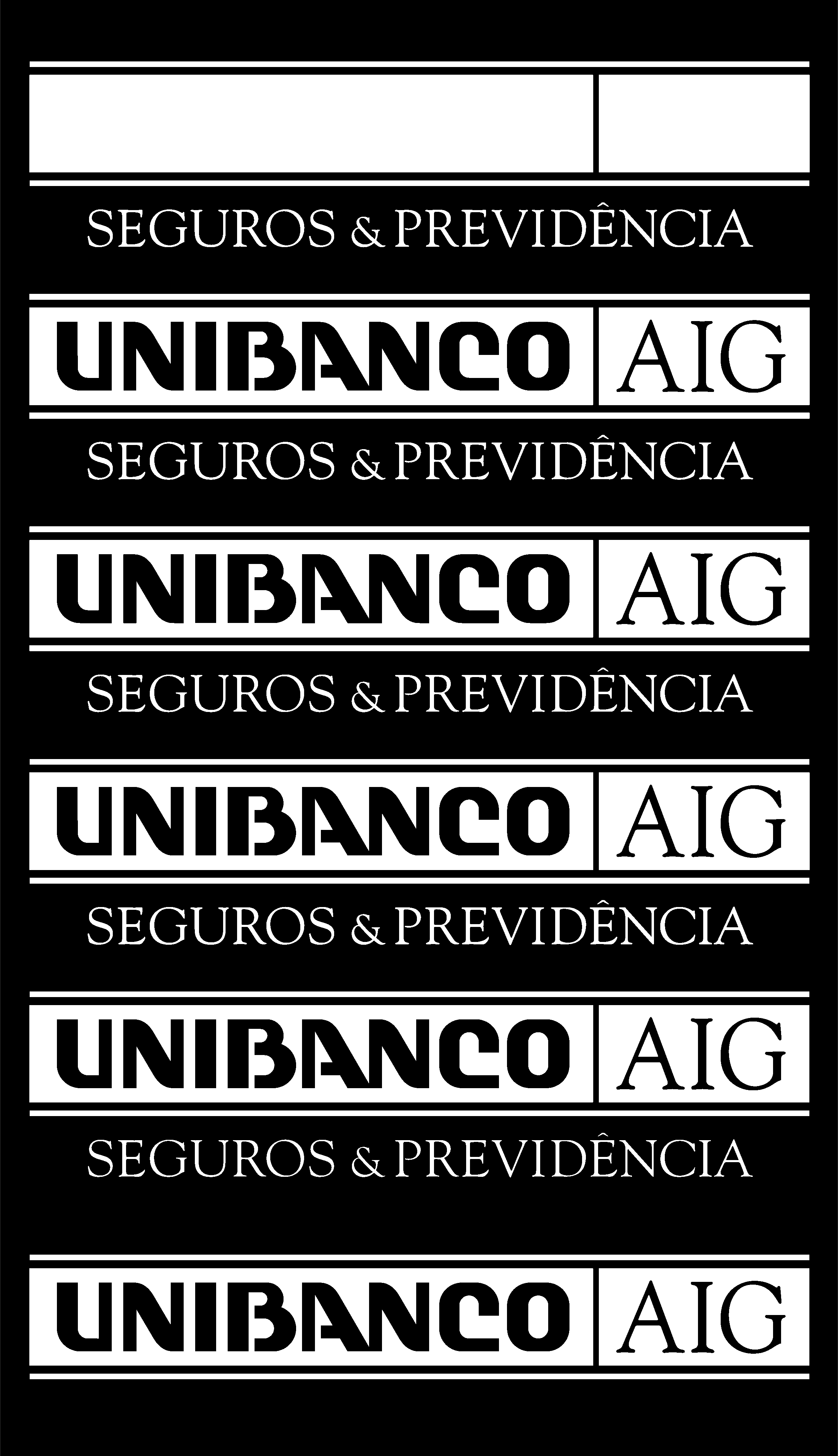 Unibanco AIG Logo black and white