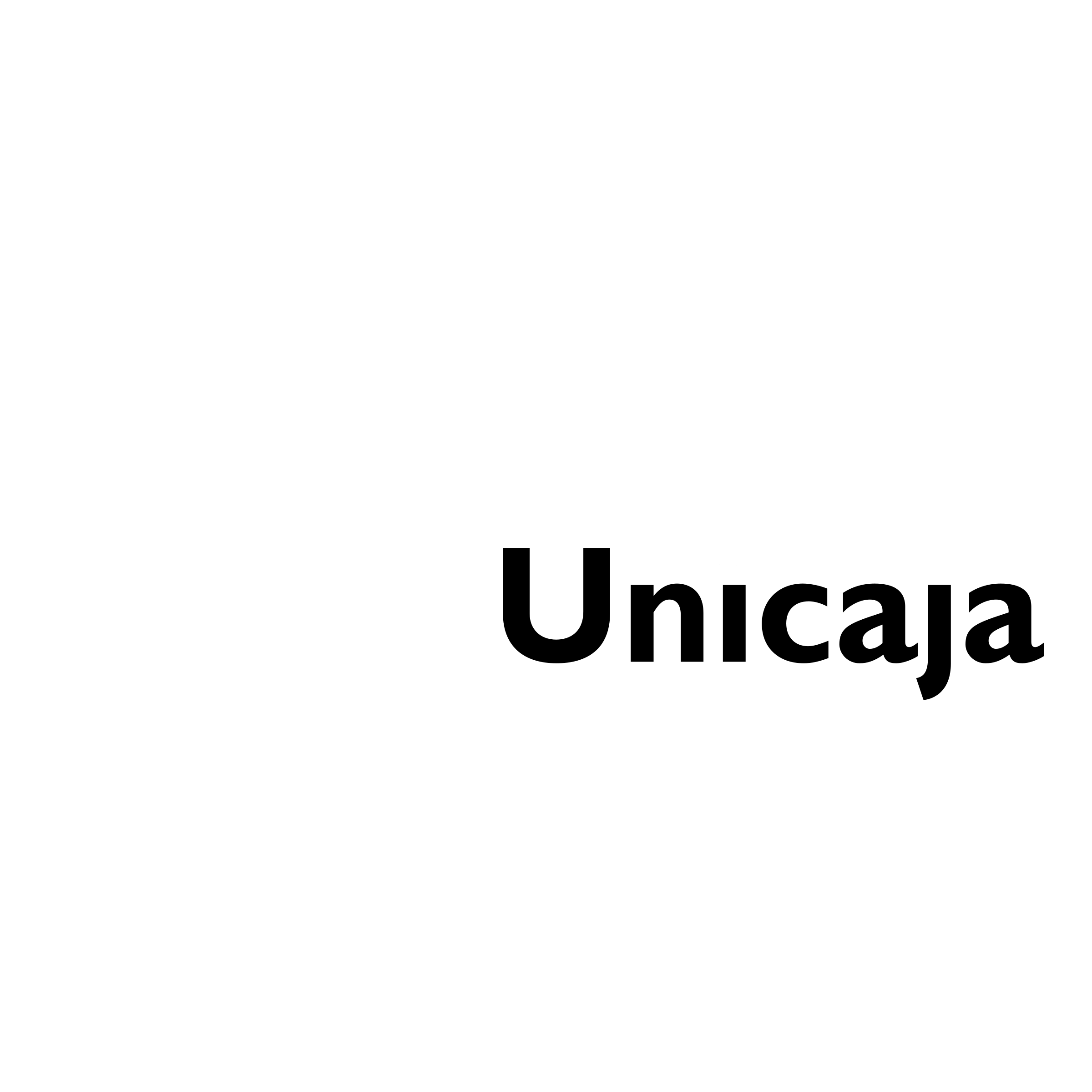 Unicaja Logo black and white