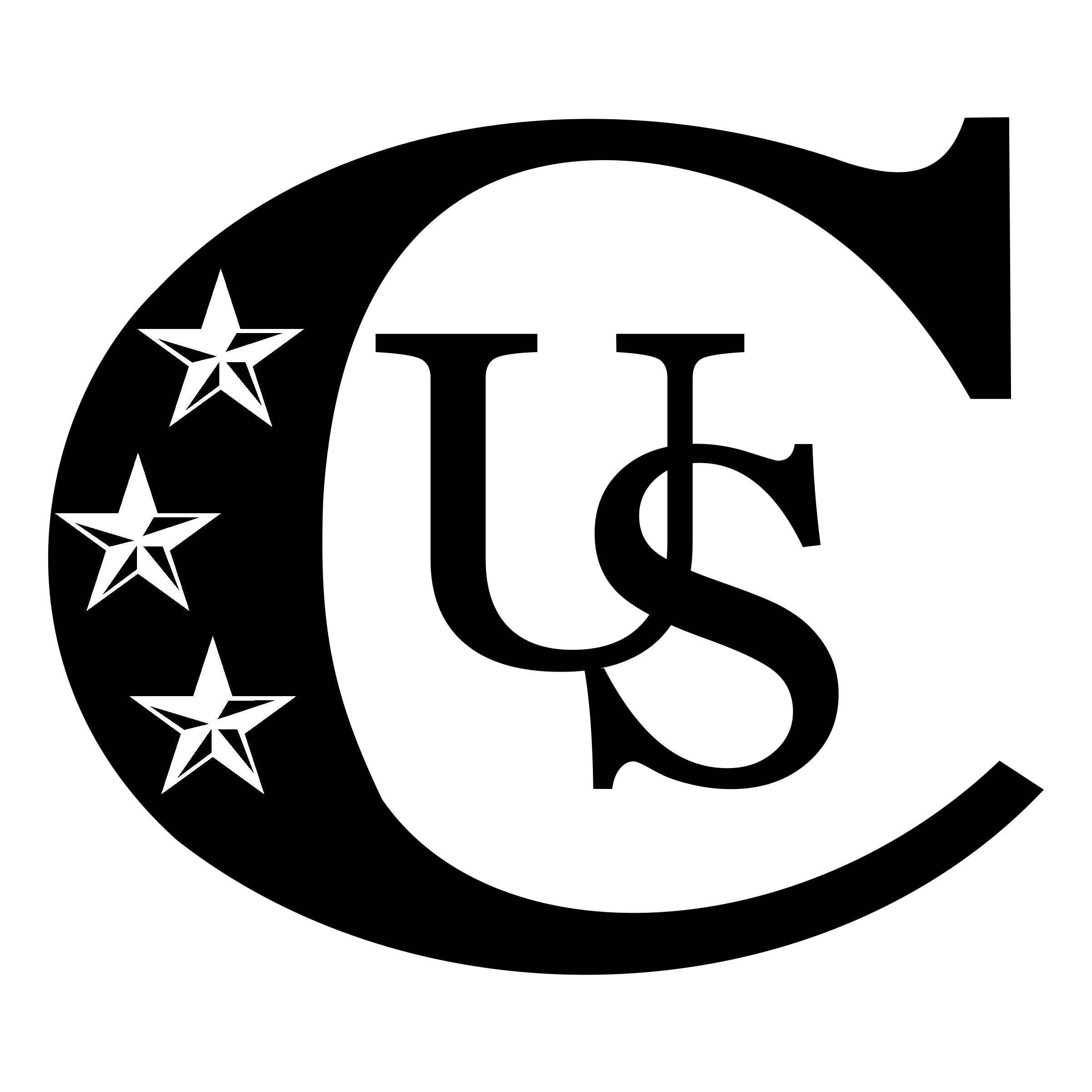 Unione Sportiva Canzene de Canzo Logo black and white