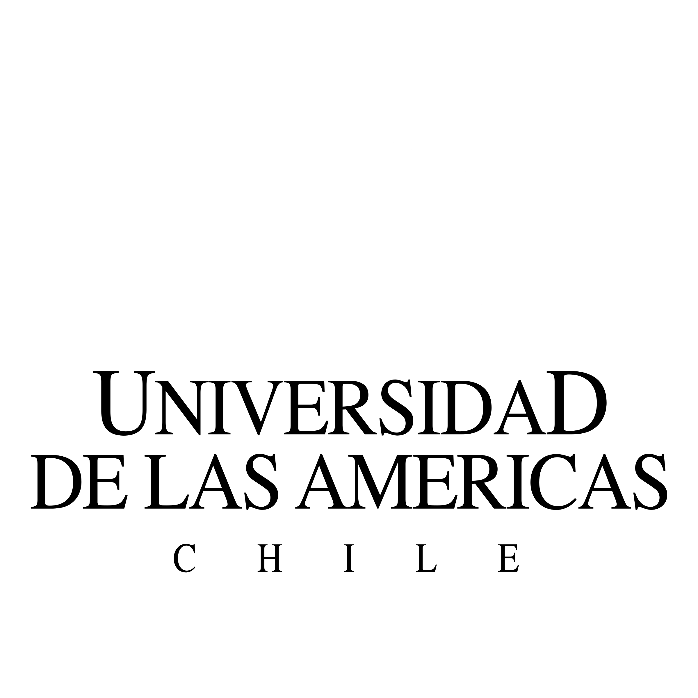 Universidad de las Americas Logo black and white