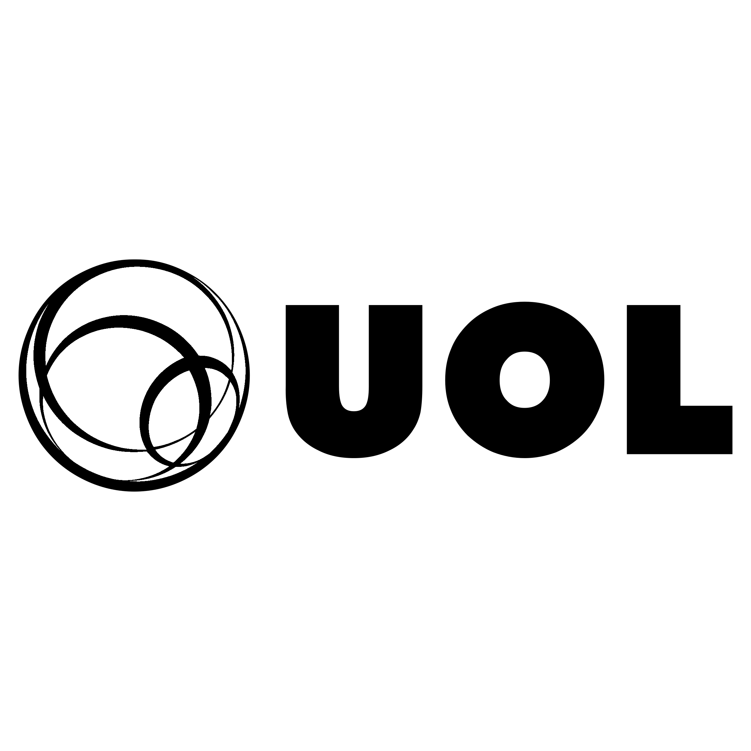 UOL Universo On Line Logo black and white