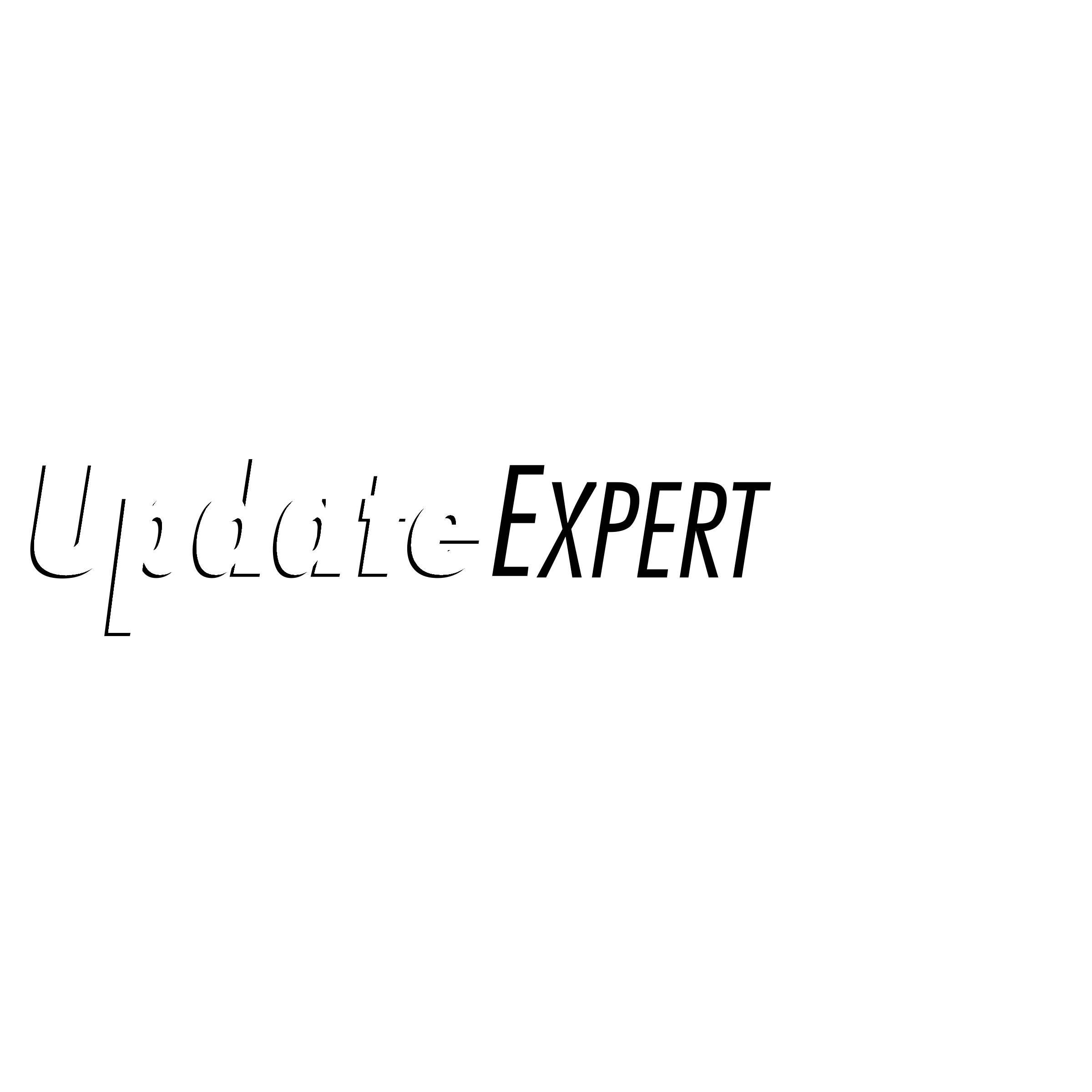 UpdateEXPERT Logo black and white