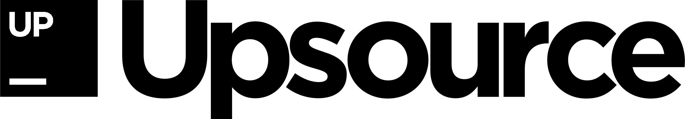Upsource Logo black and white