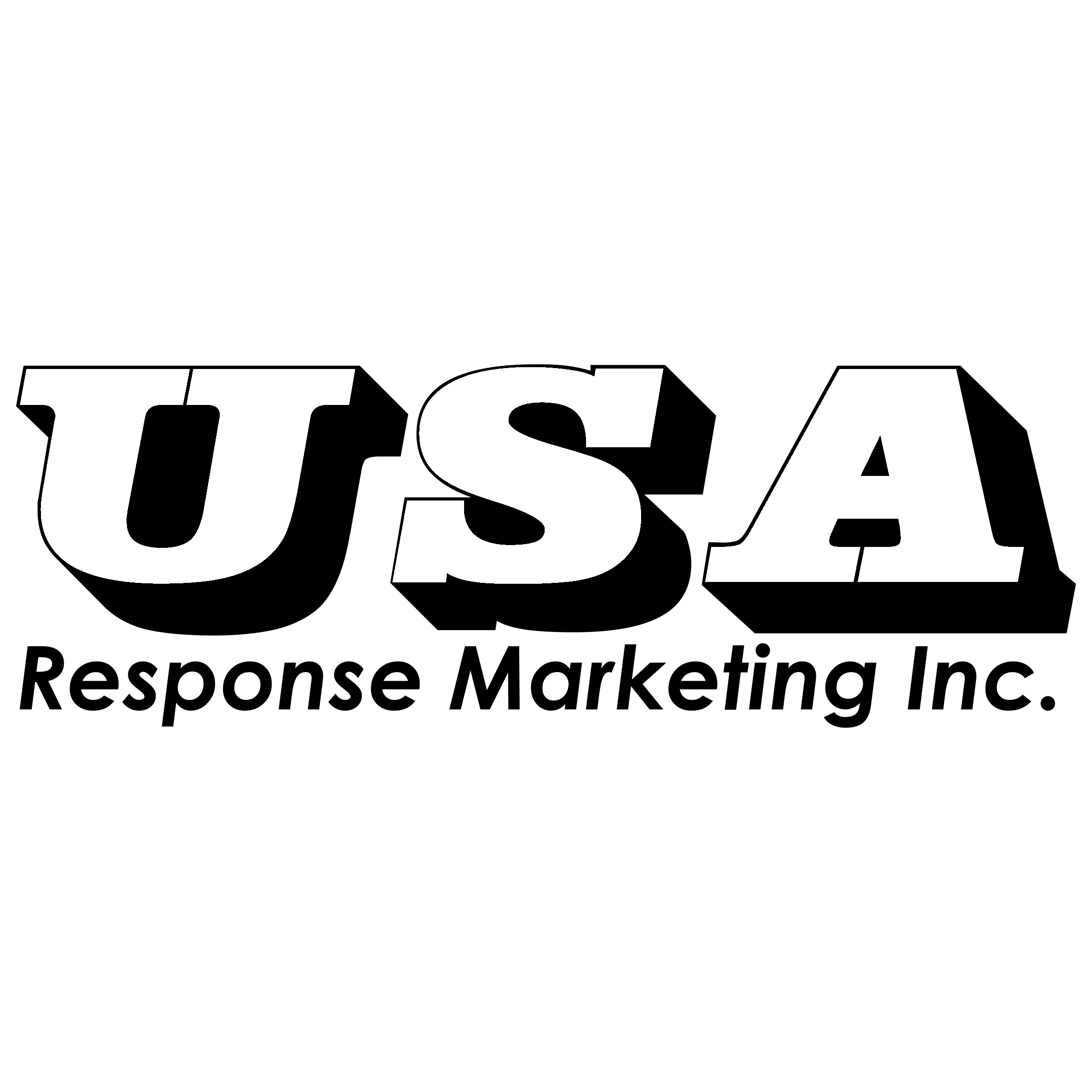 USA Logo black and white