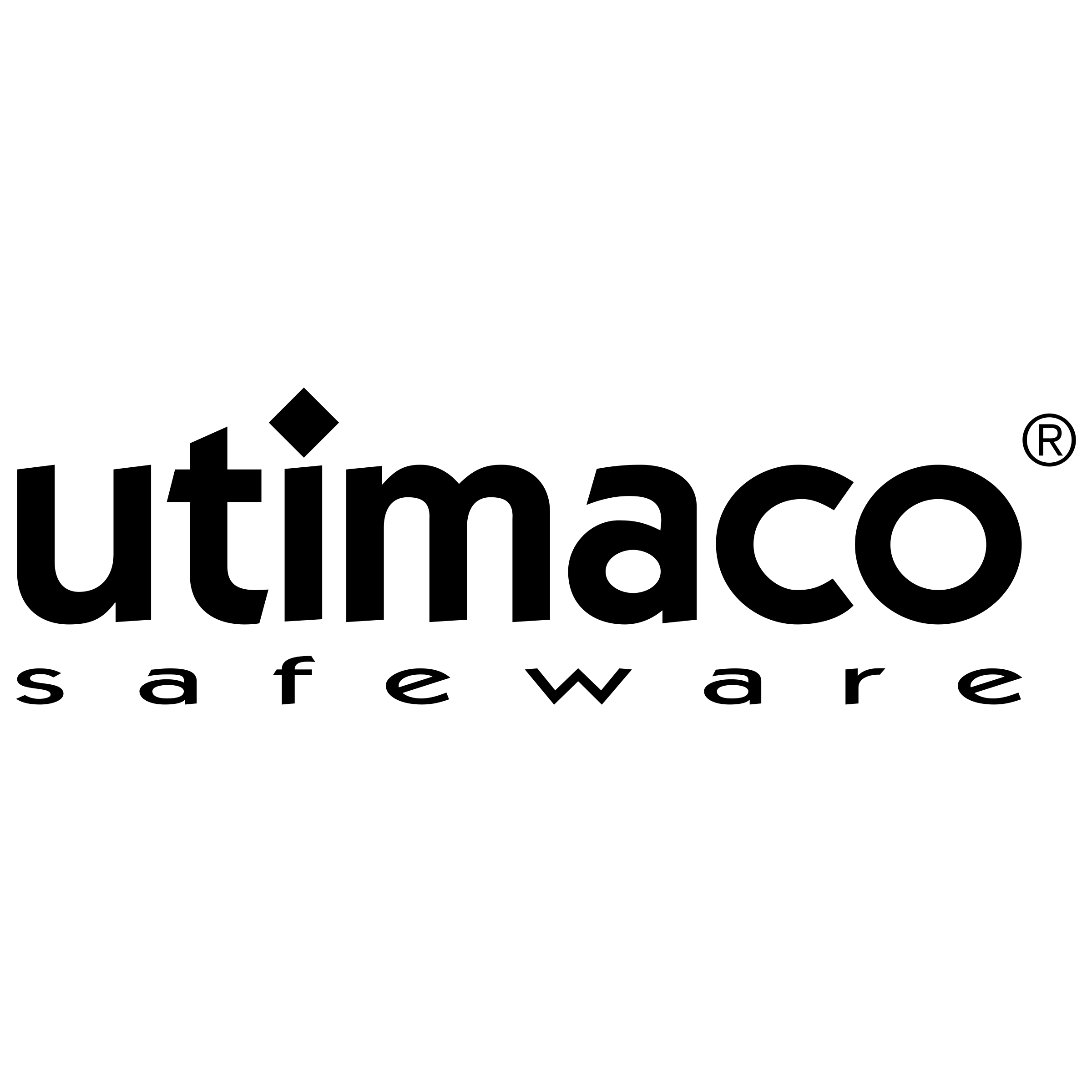 Utimaco Safeware Logo black and white