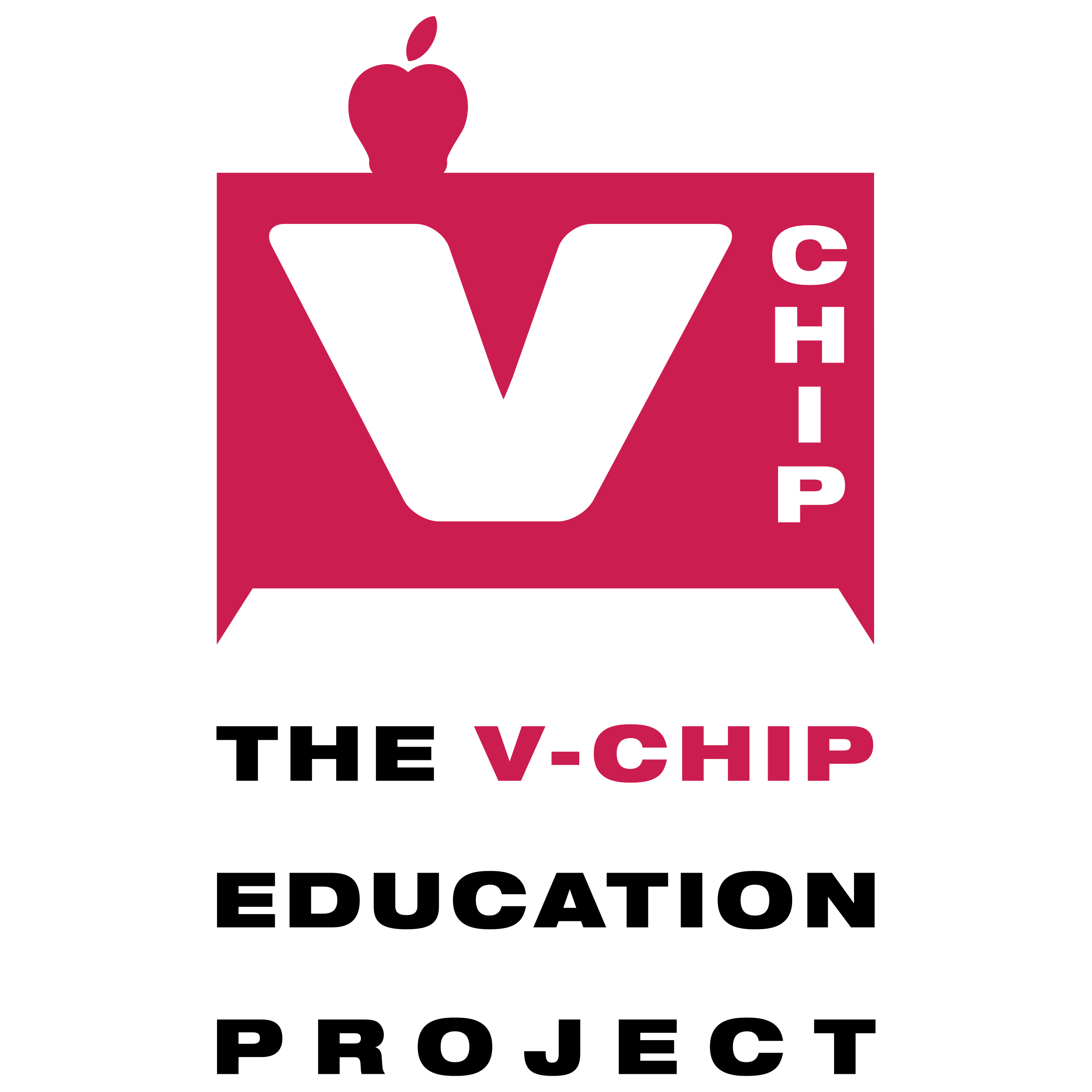 V chip Education Project Logo png transparent