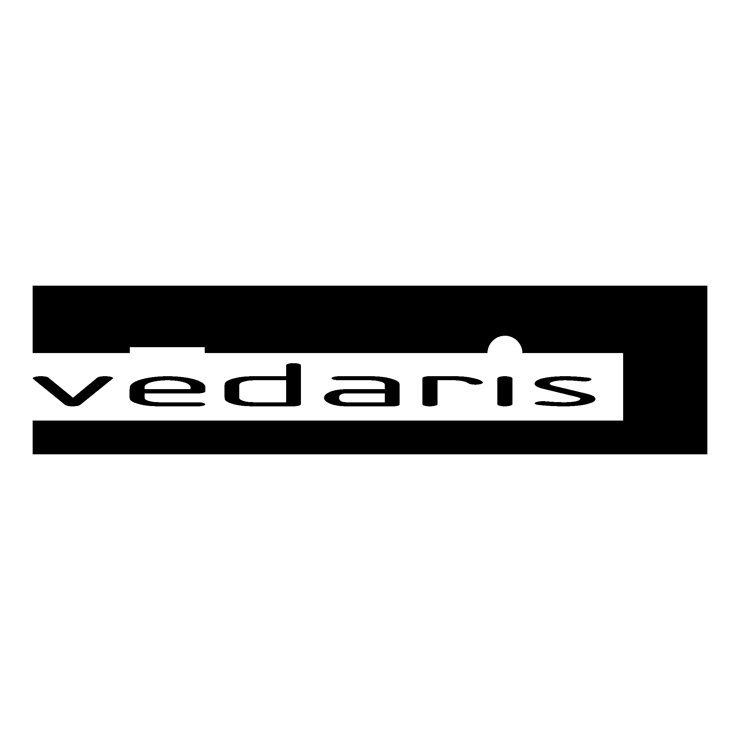 Vedaris Logo black and white