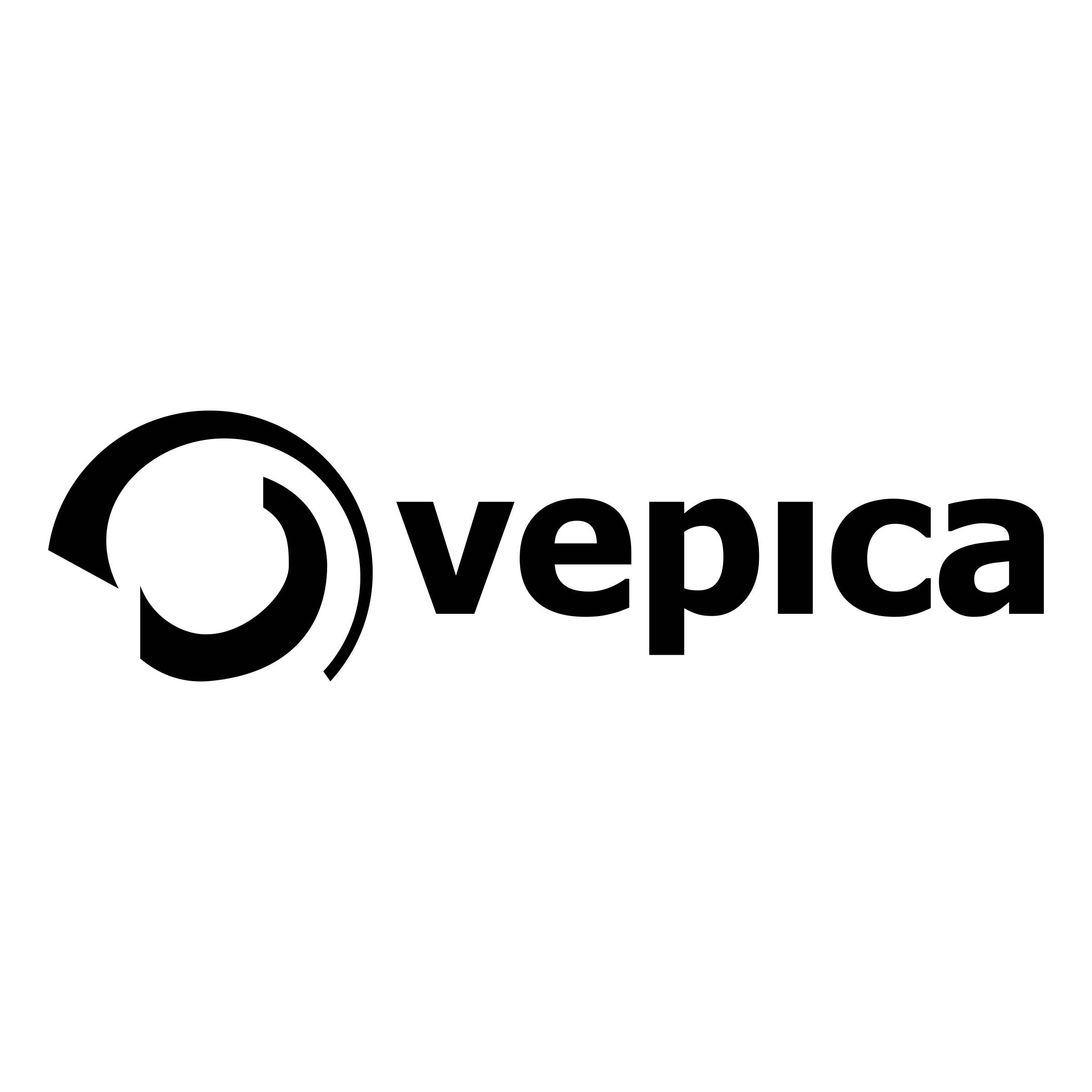 Vepica Logo black and white