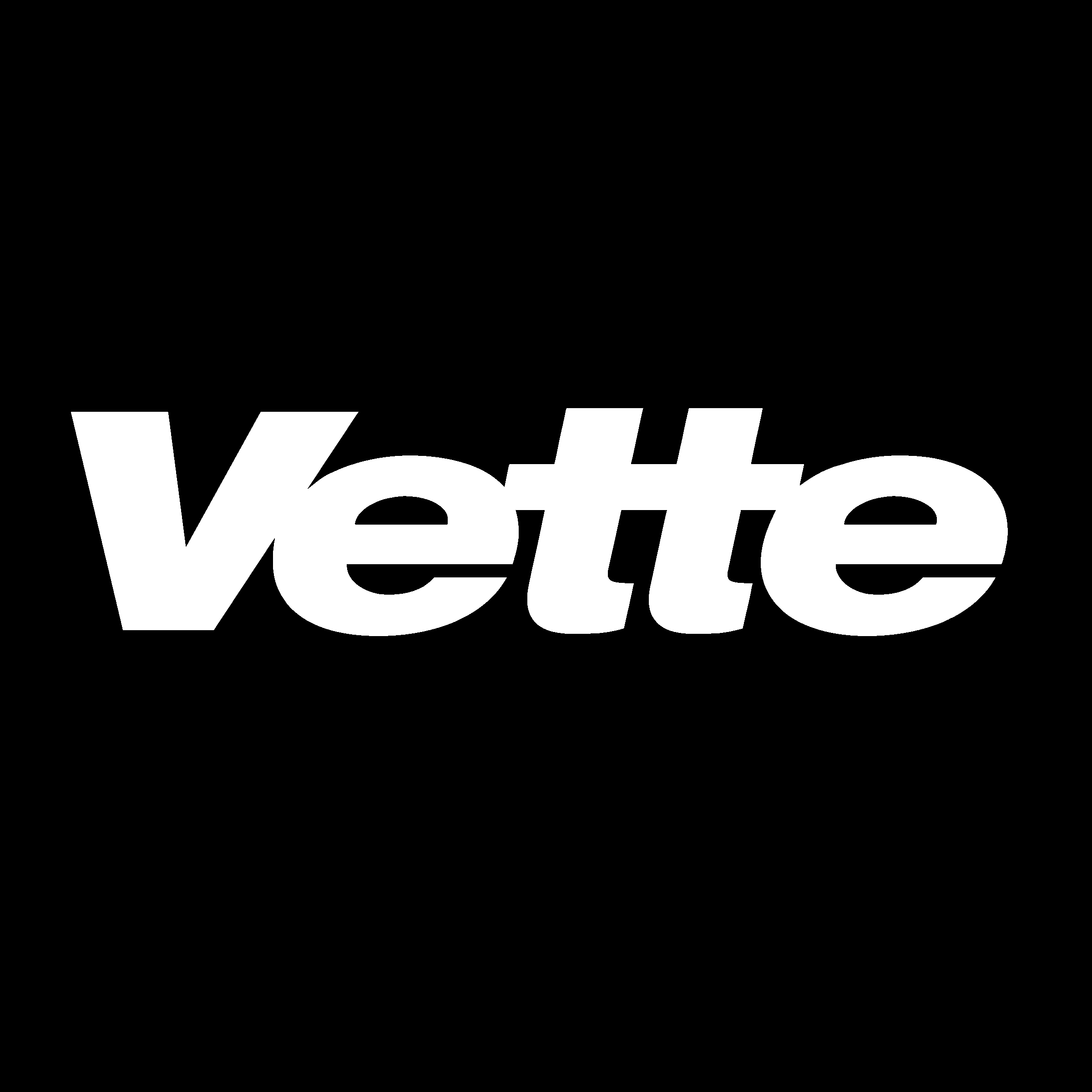 Vette Logo black and white