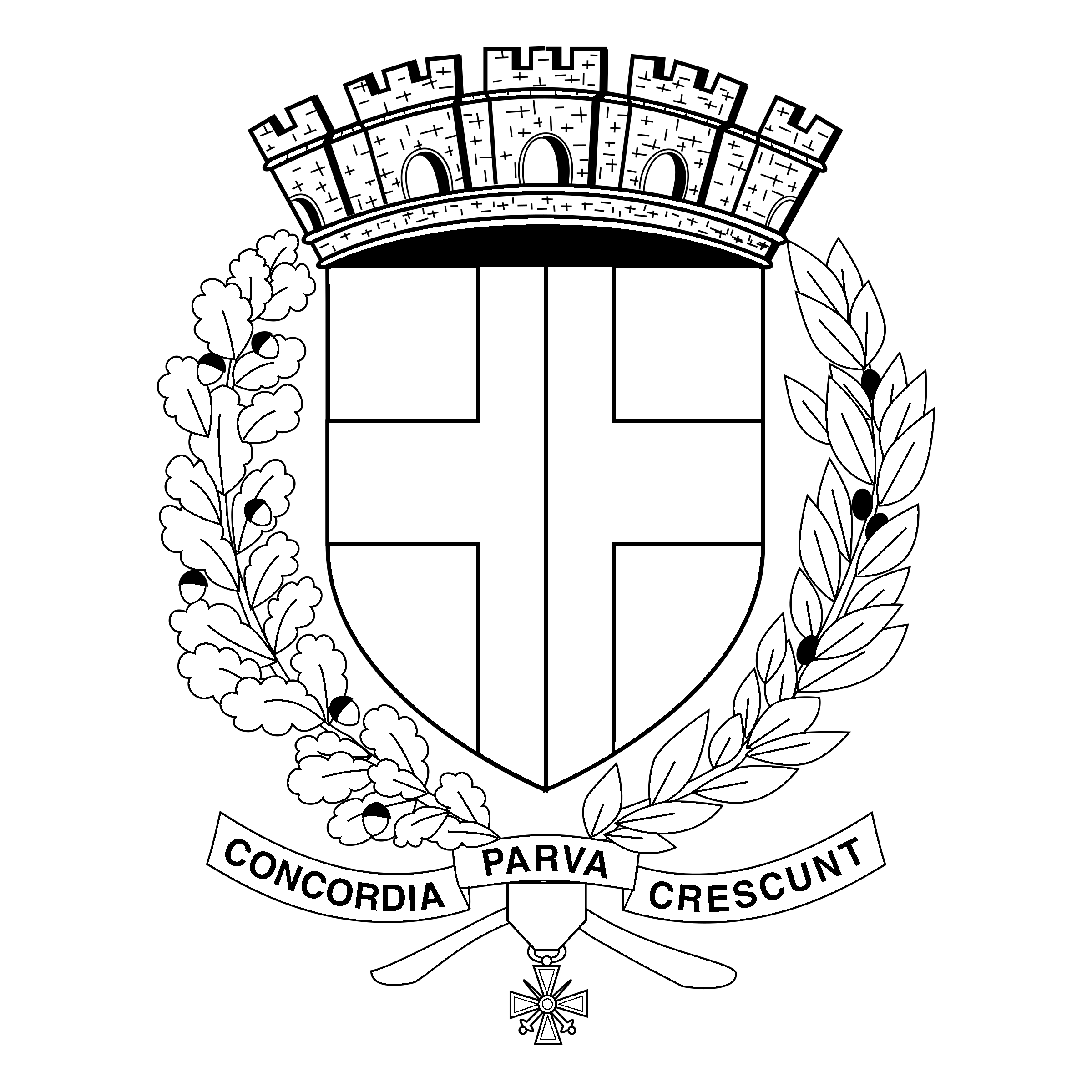 Ville de Toulon Logo black and white