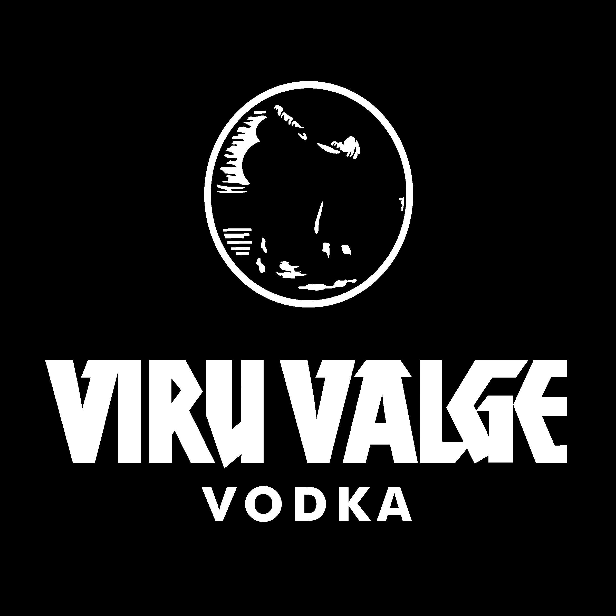 Viru Valge Logo black and white