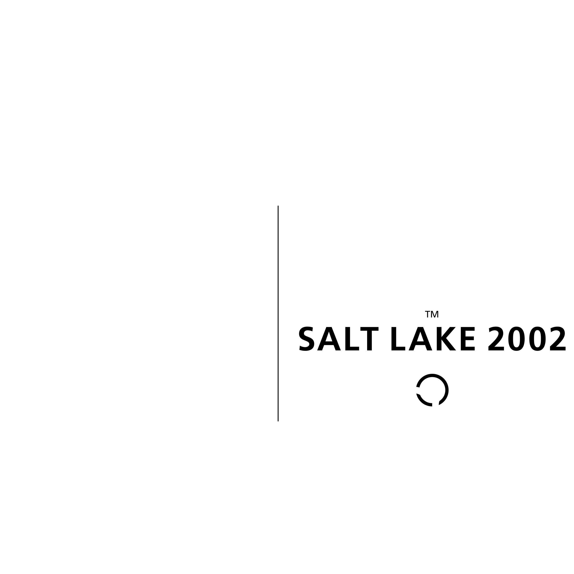 VISA Partner of Salt Lake 2002 Logo black and white