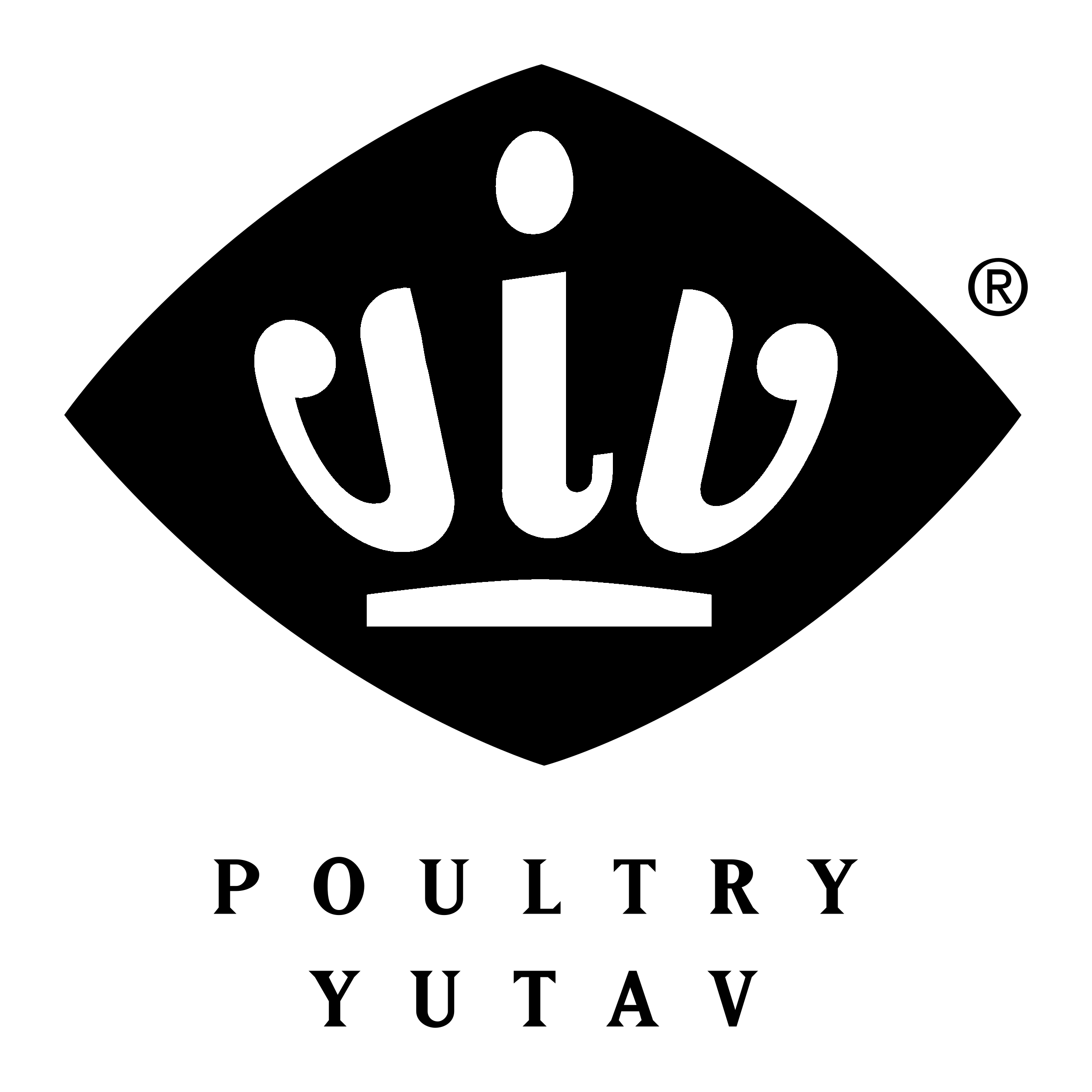 VIV Poultry Yutav Logo black and white