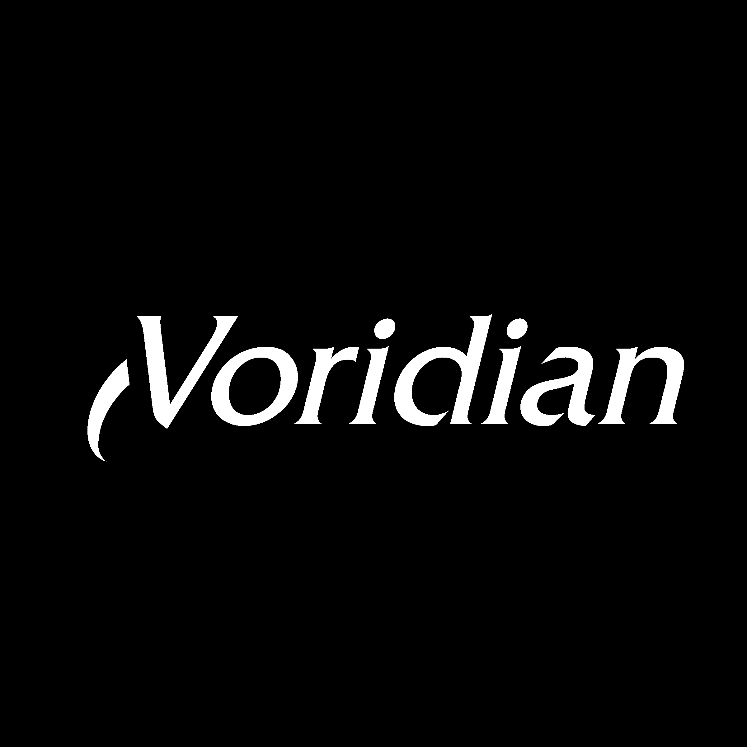 Voridian Logo black and white