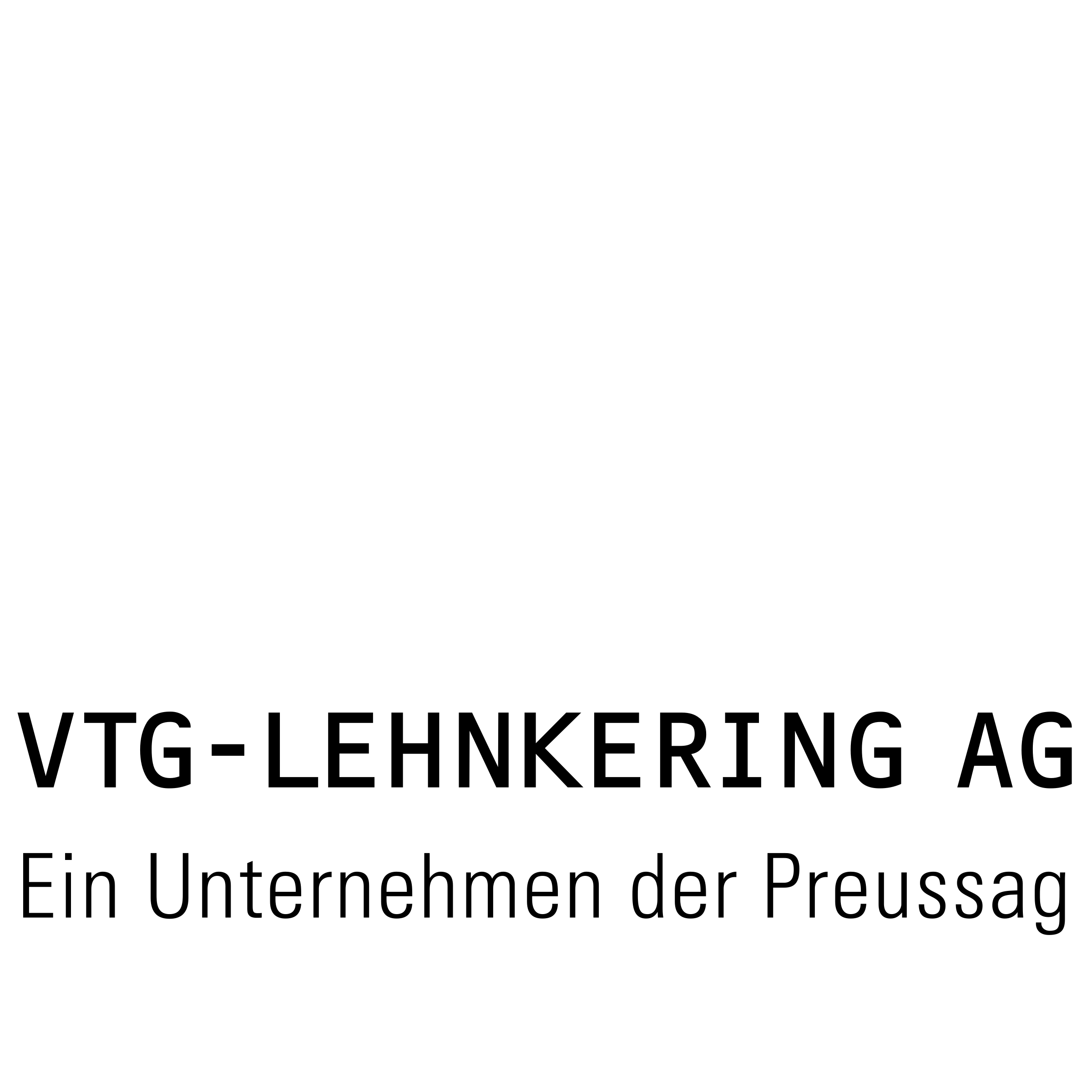 VTG Lehnkering Logo black and white