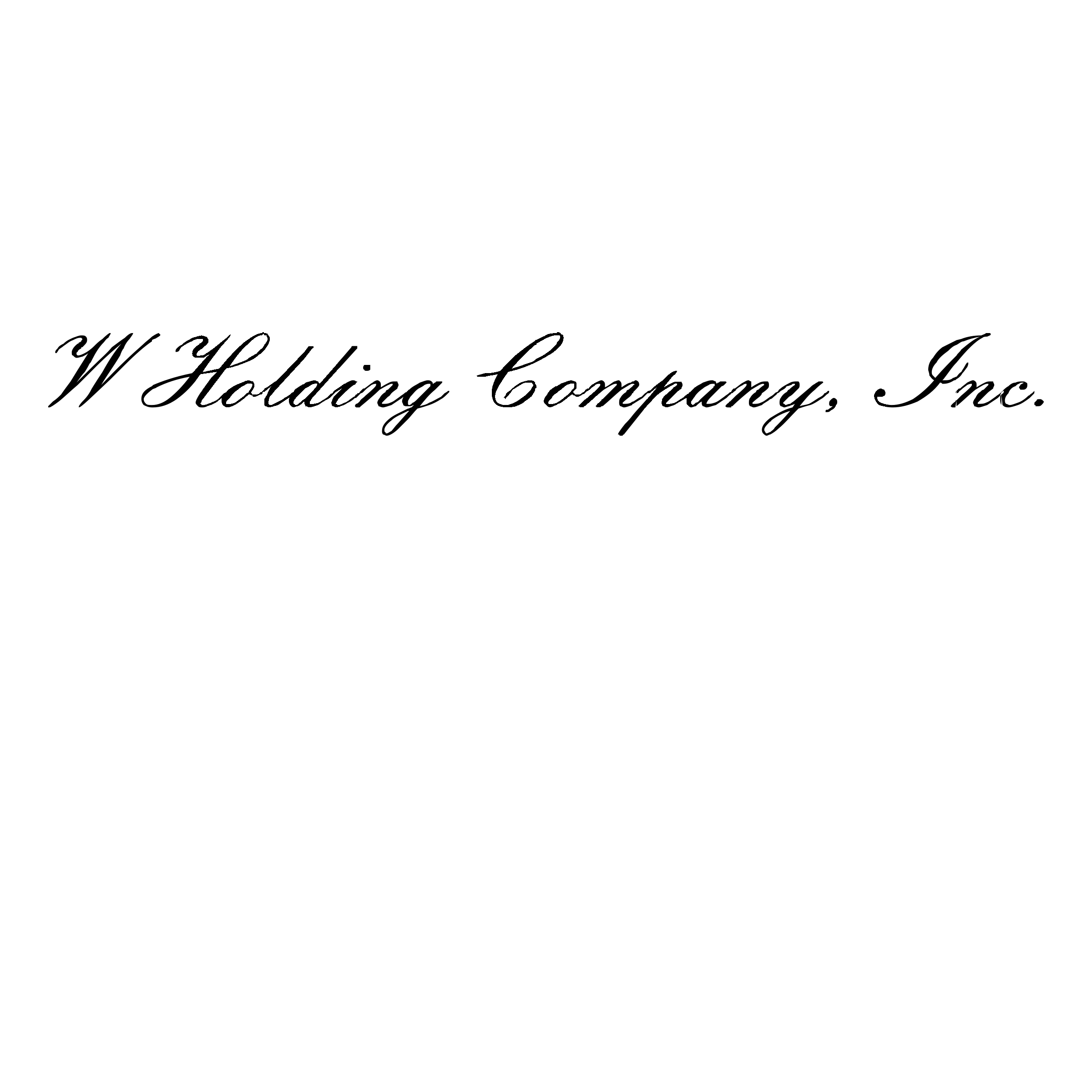 W Holding Company Logo black and white
