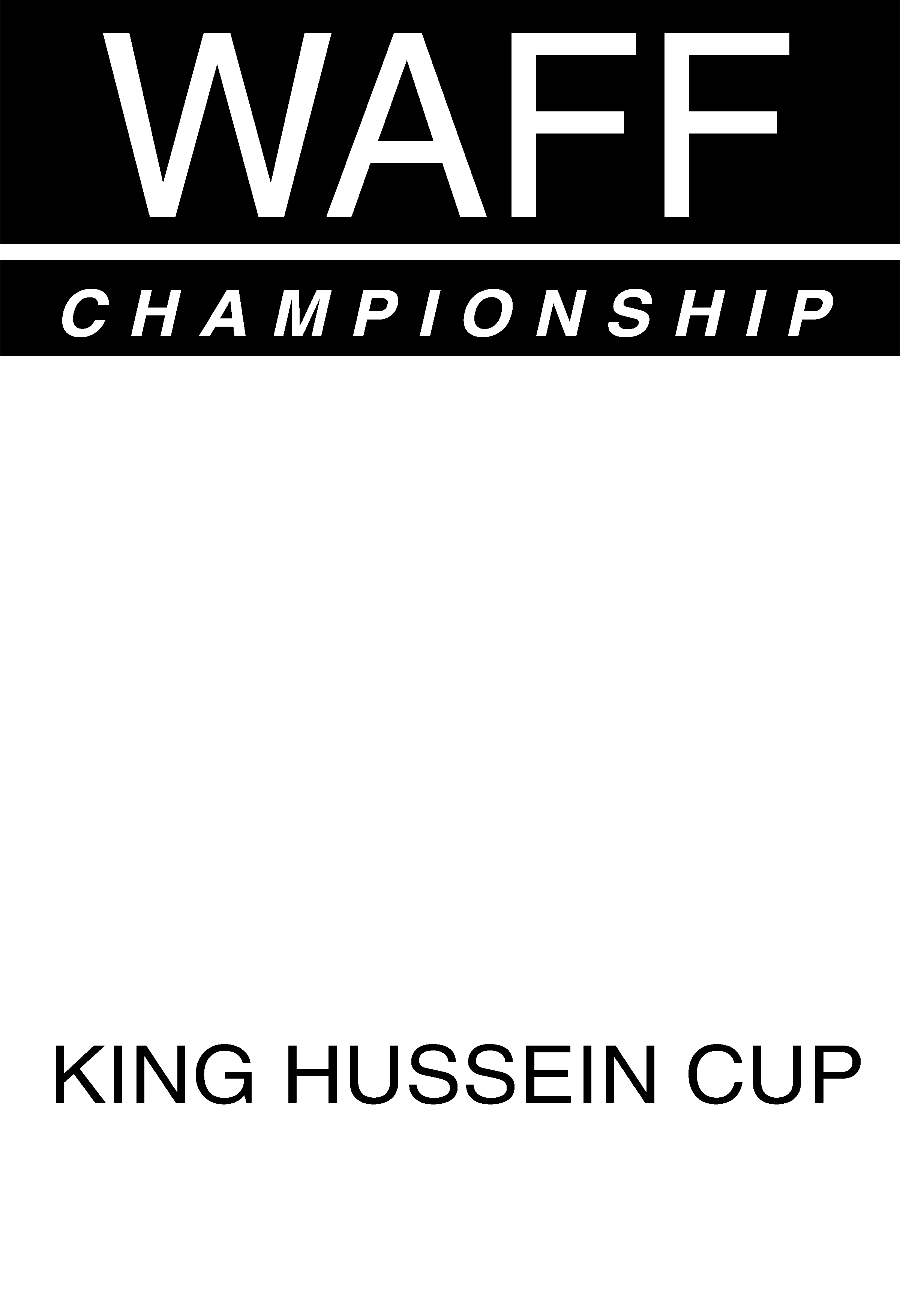 WAFF K 1 Logo black and white