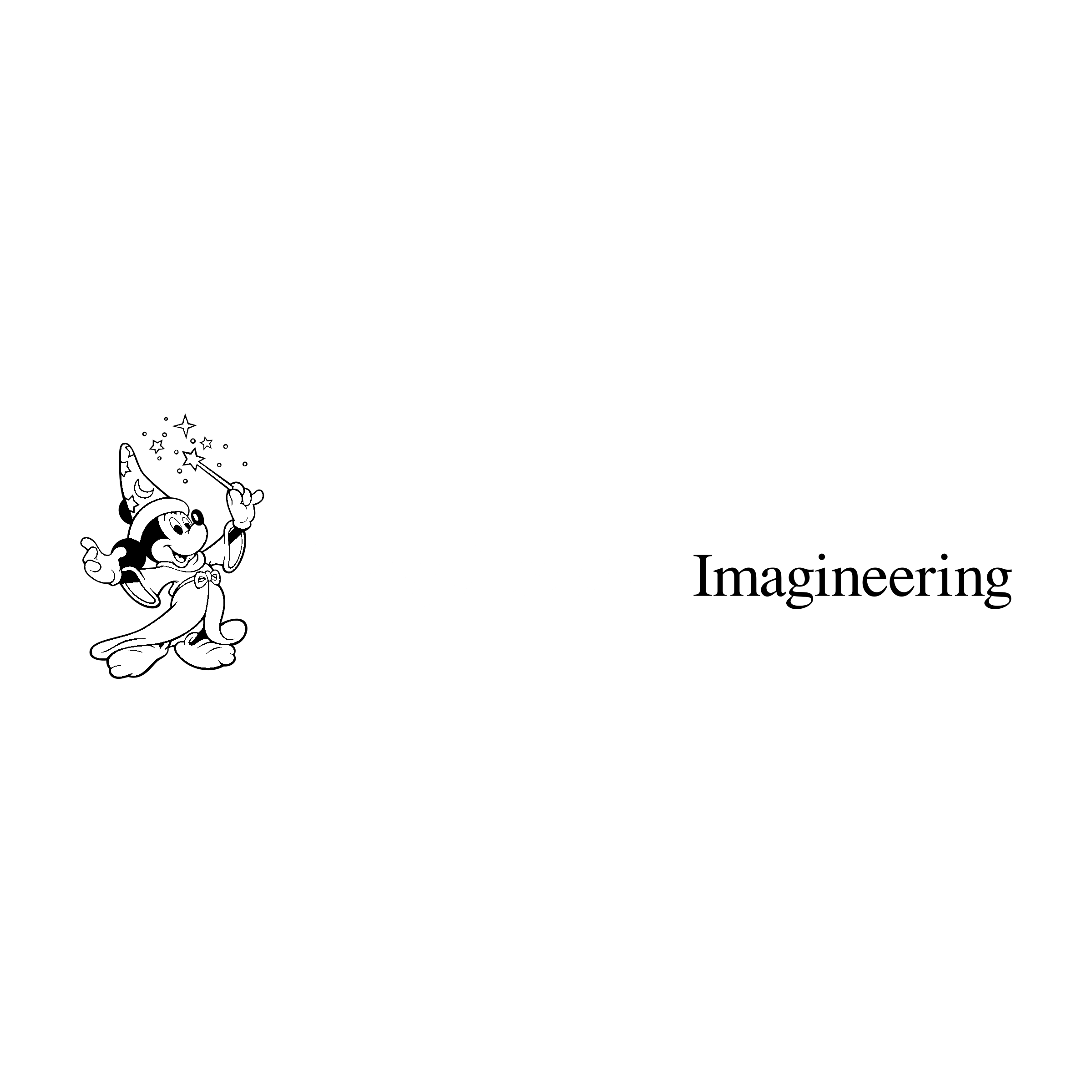 Walt Disney Imagineering Logo black and white