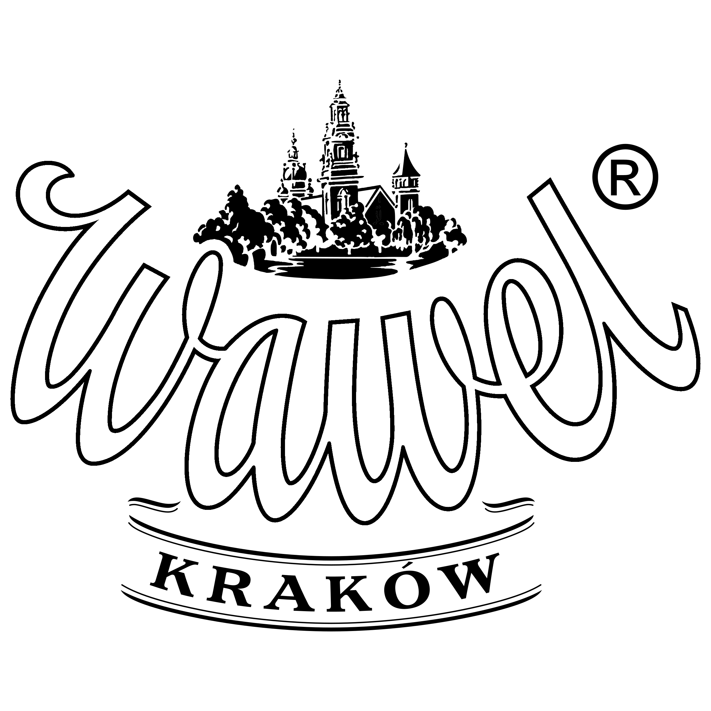 Wawel Krakow Logo black and white